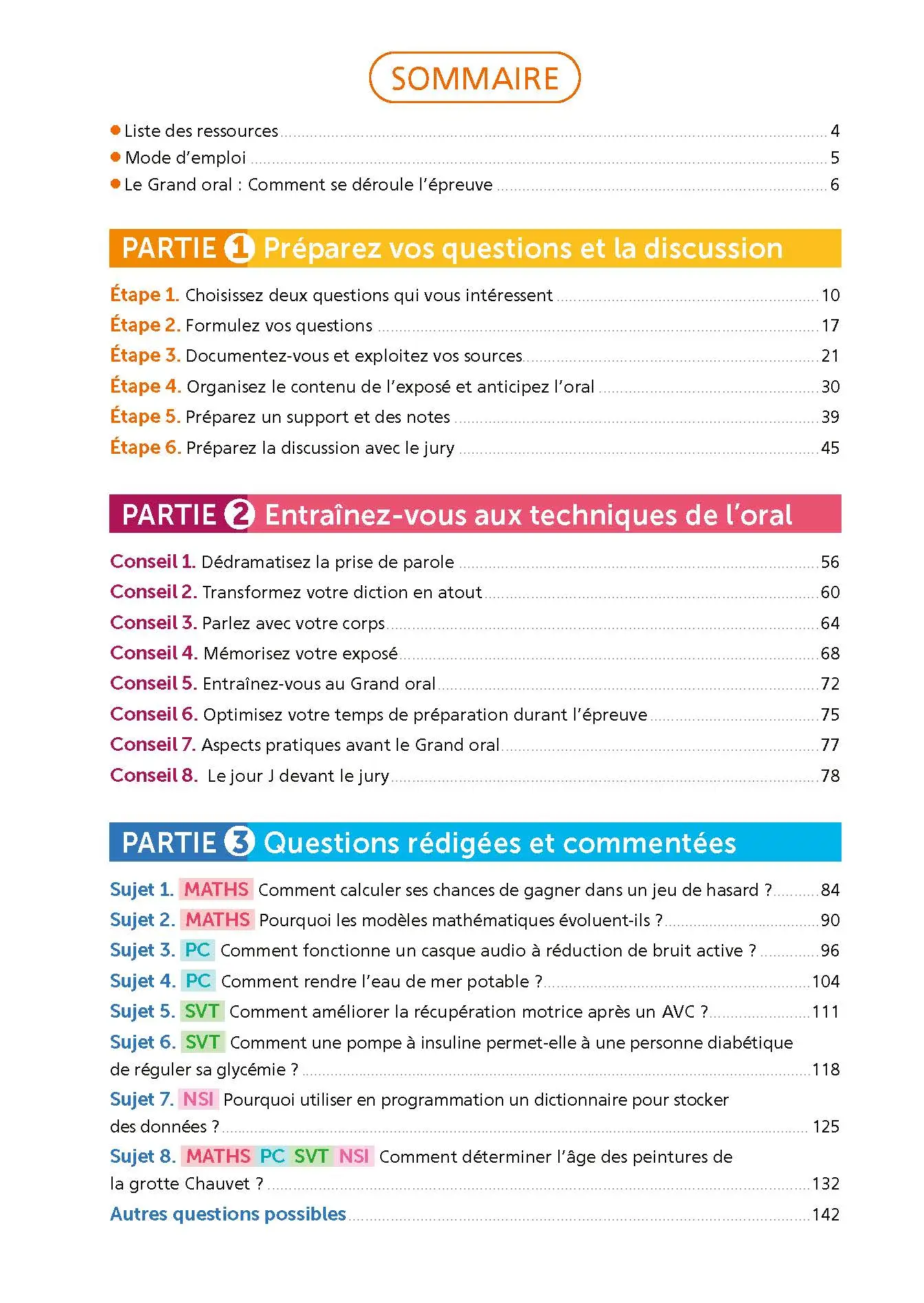 Mission Grand oral - Sciences - ABC Réussite - Spécialités de Terminale - Maths , Physique-Chimie, SVT, NSI - Bac 2027 - Epreuve finale Tle Grand oral - EPUB - Livre de cours, méthode et exercices - 9782095050429 - page intérieure 001