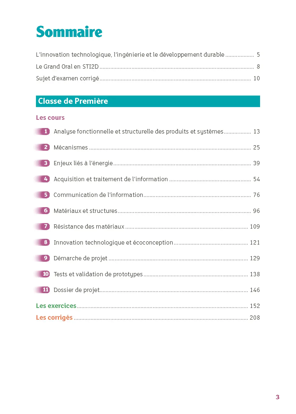 Bac STI2D - Ingénierie, innovation et développement durable - 1re/Tle - Réflexe - Bacs 2026 et 2027 - Livre parascolaire - 9782095061968 - page intérieure 001