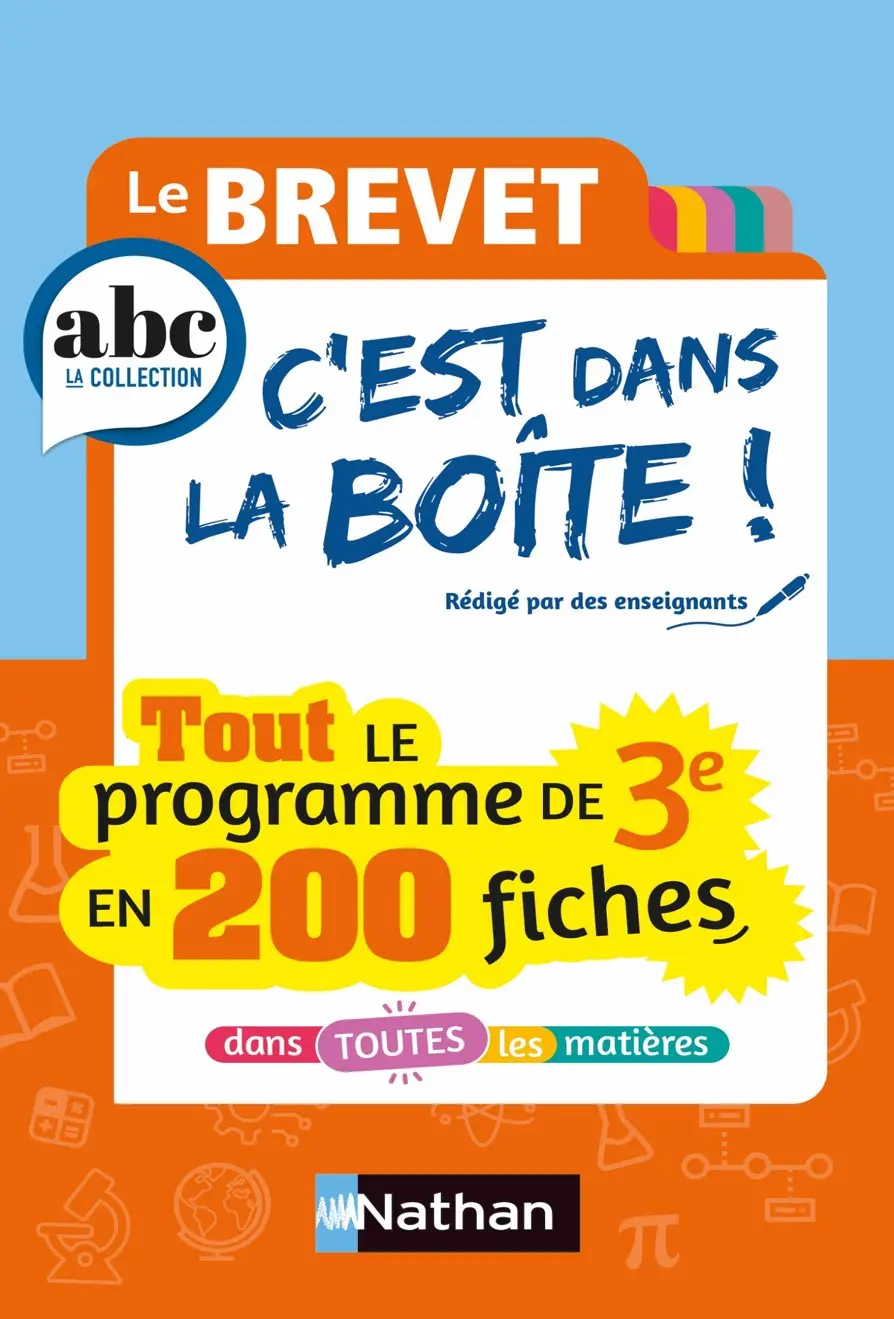 Le Brevet, c'est dans  la Boîte ! 200 fiches sur tout le programme de 3e - Brevet 2027 - Fiches - 9782095066581 - page intérieure 001