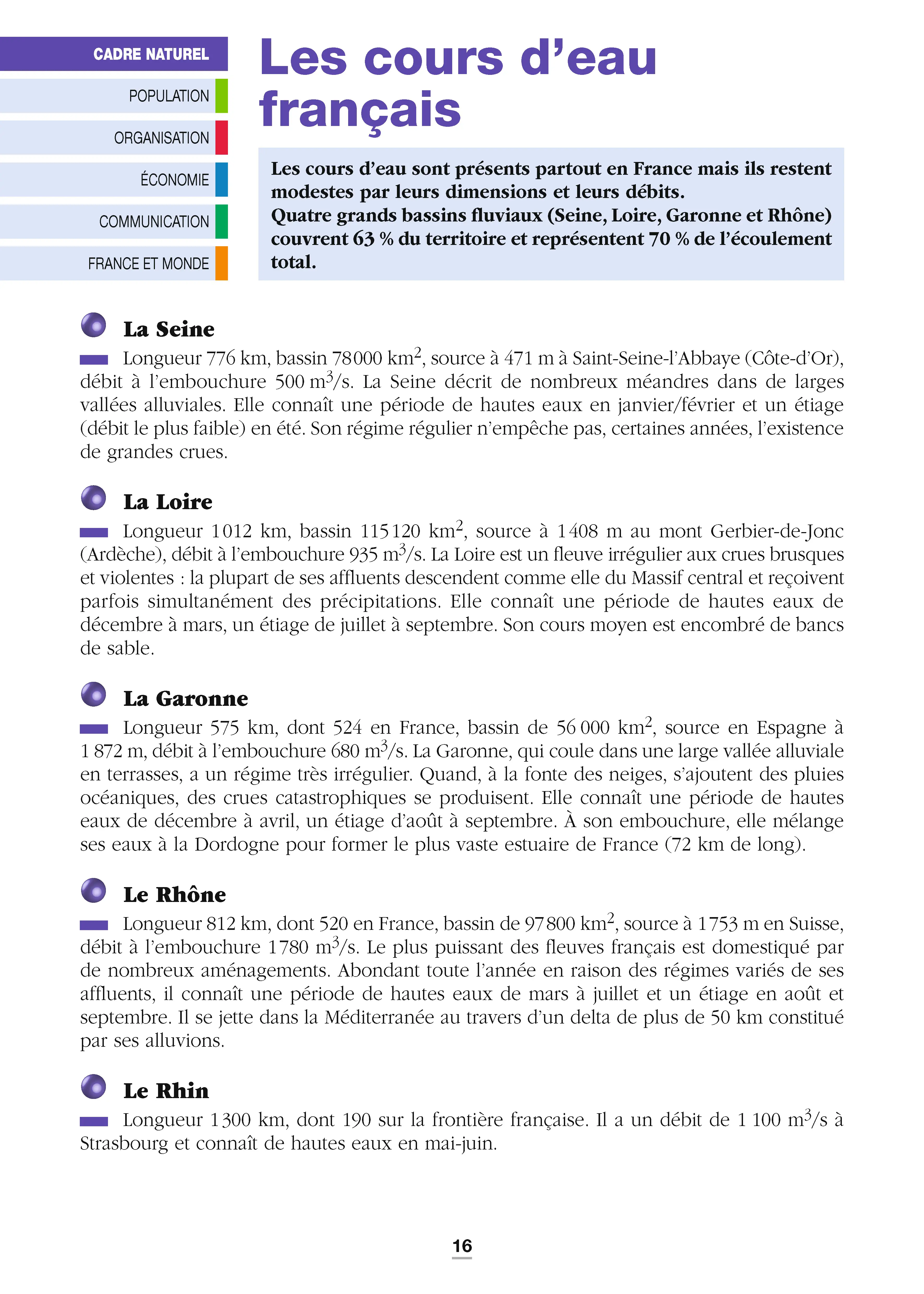 La géographie de la France - Repères pratiques : Territoires, population, économie et dynamiques régionales - Livre - 9782095072100 - page intérieure 001