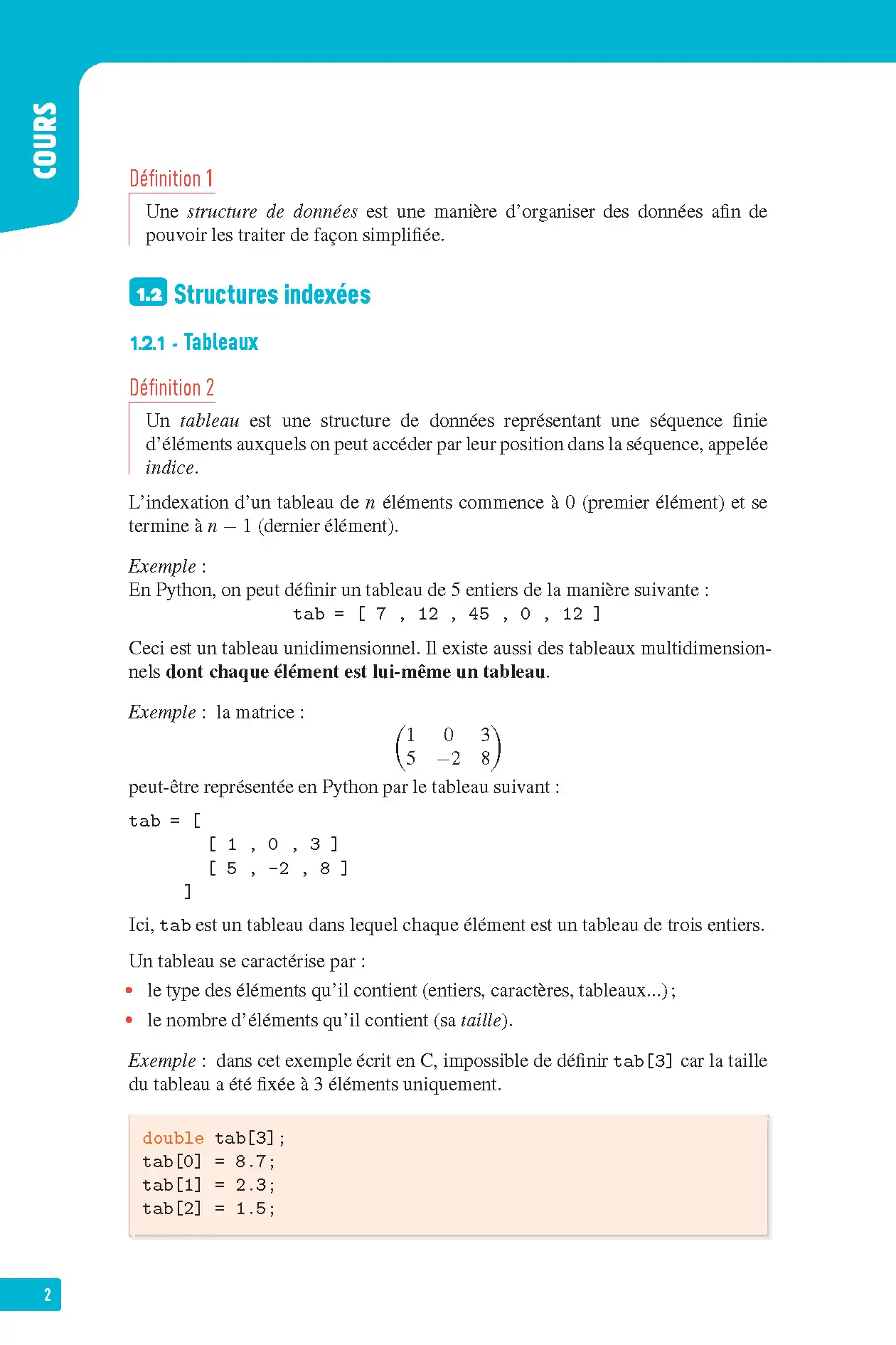 NSI (Numérique et Sciences Informatiques) Terminale - Interros des lycées Tle - Les vrais exos du BAC - + de 100 exercices avec corrigés détaillés - BAC 2027 - Cahier d'exercices - 9782095050184 - page intérieure 002