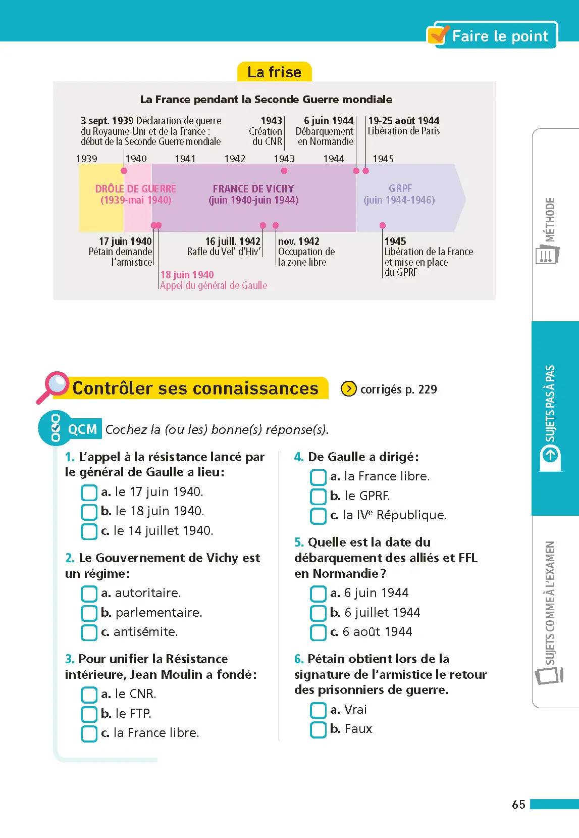 Annales ABC du Brevet 2026 - Histoire-Géographie-EMC 3e - Sujets et corrigés + fiches de révisions - Livre parascolaire - 9782095050238 - page intérieure 002