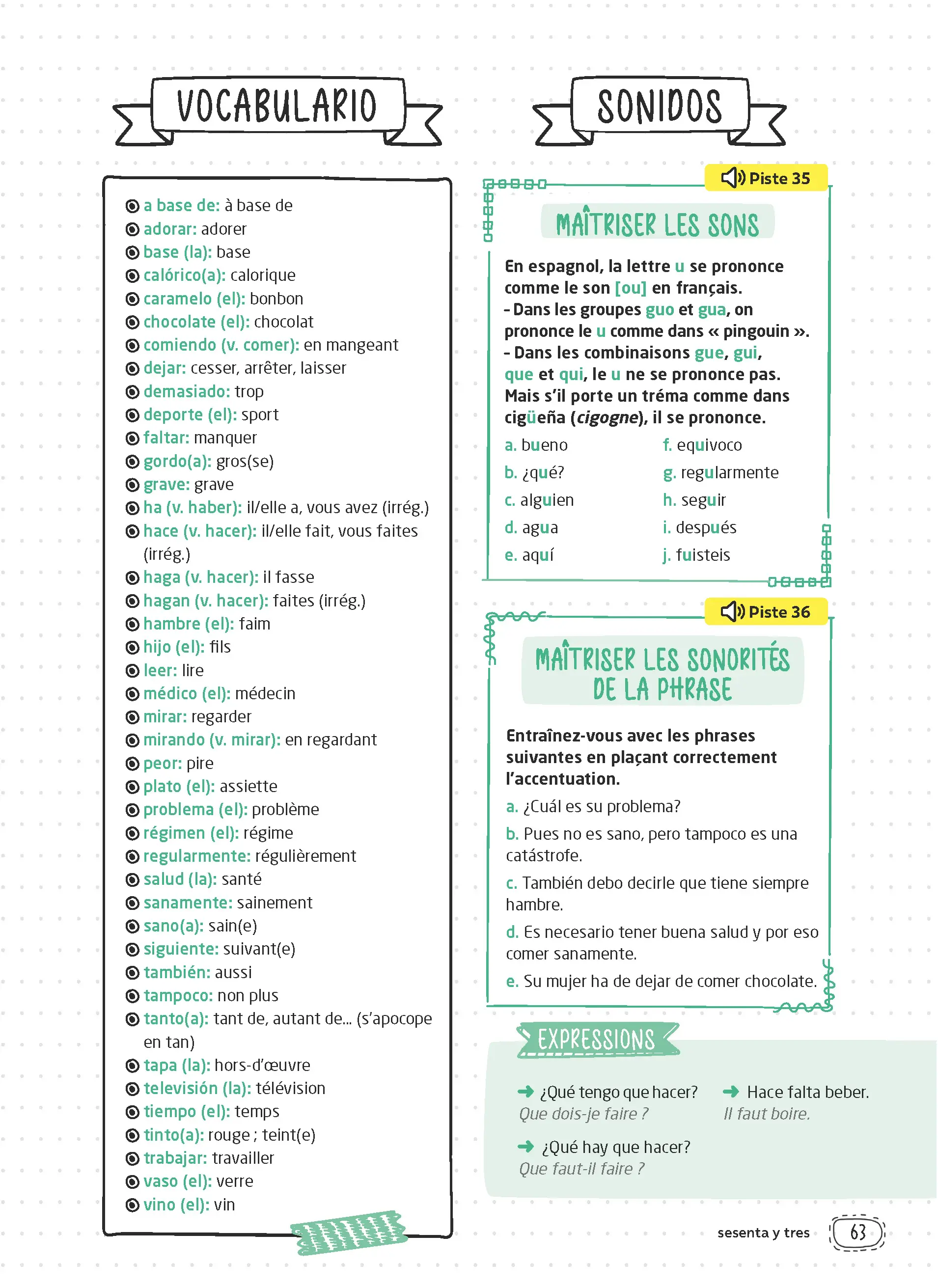 Mon Programme en 3 mois - Guide d'apprentissage de l'Espagnol - Approfondissement - Méthode interactive avec Audio - Livre de cours, méthode et exercices - 9782095053079 - page intérieure 002