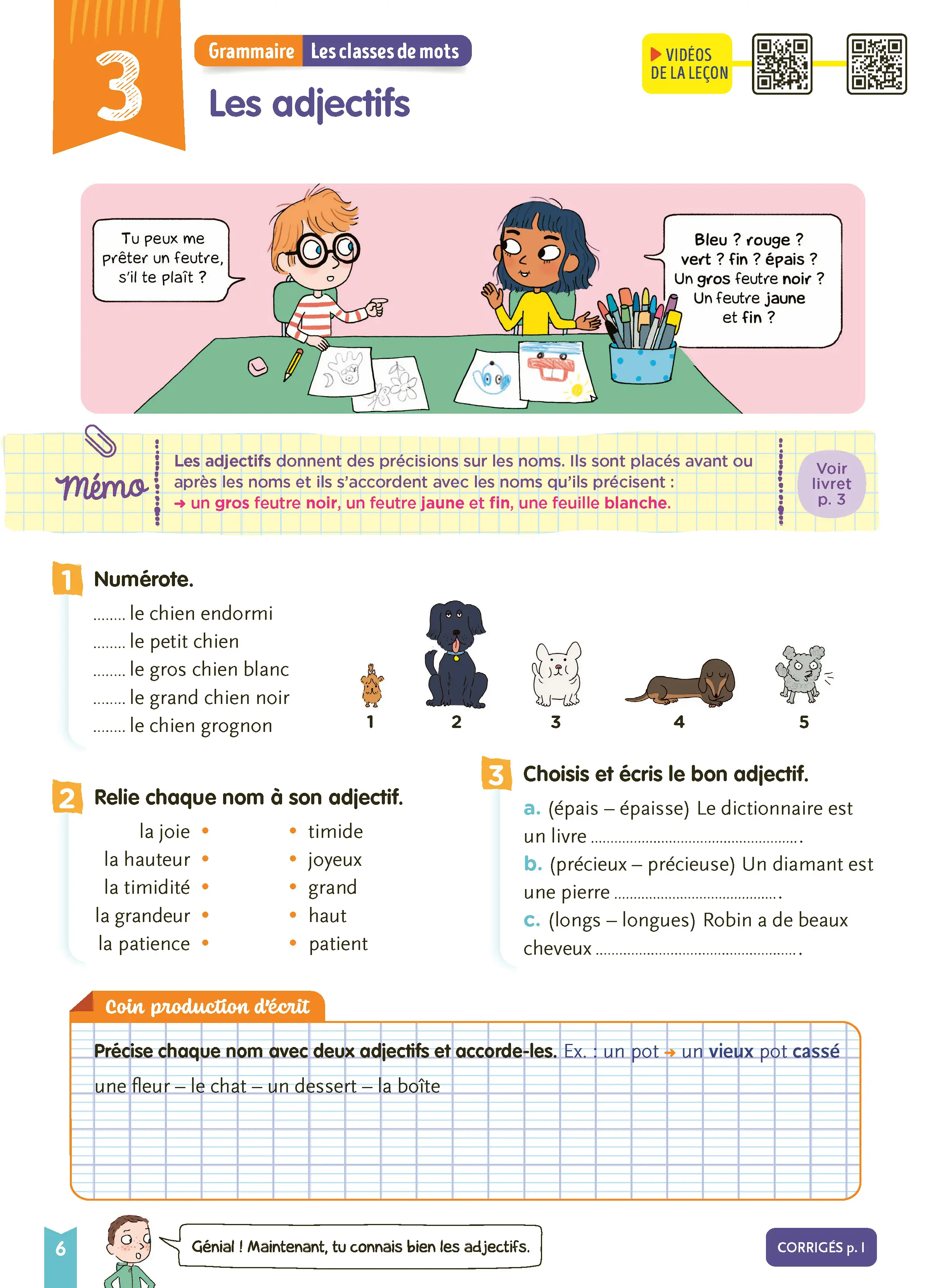 Je comprends tout - Français CE1 7-8 ans - Cahier d'exercices complet avec 300 exercices et leçons en BD  - Tout-en-un - 9782095054175 - page intérieure 002