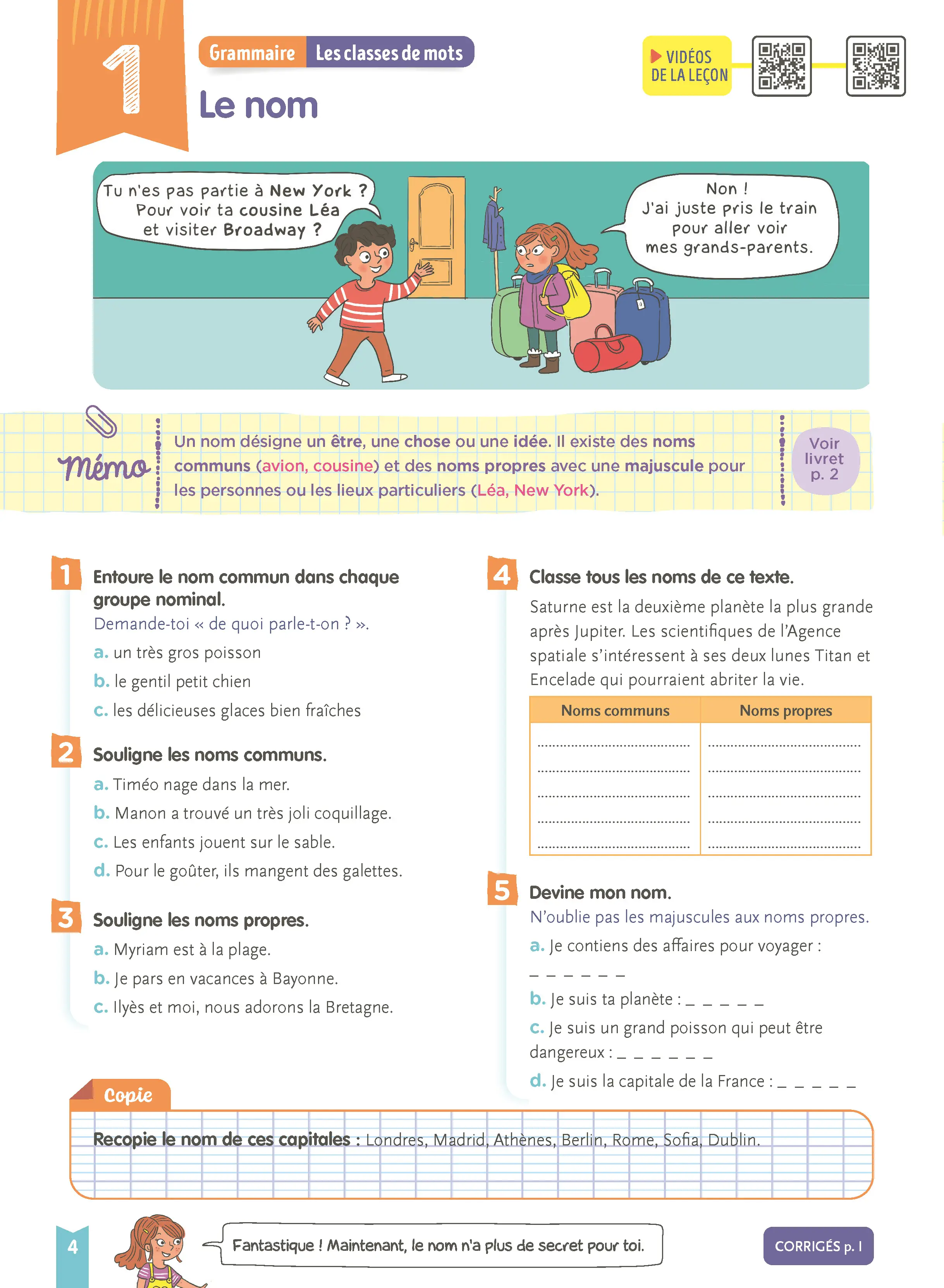Je comprends tout - Français CE2 8-9 ans - Cahier d'exercices complet avec 300 exercices et vidéos pédagogiques  - Tout-en-un - 9782095054182 - page intérieure 002