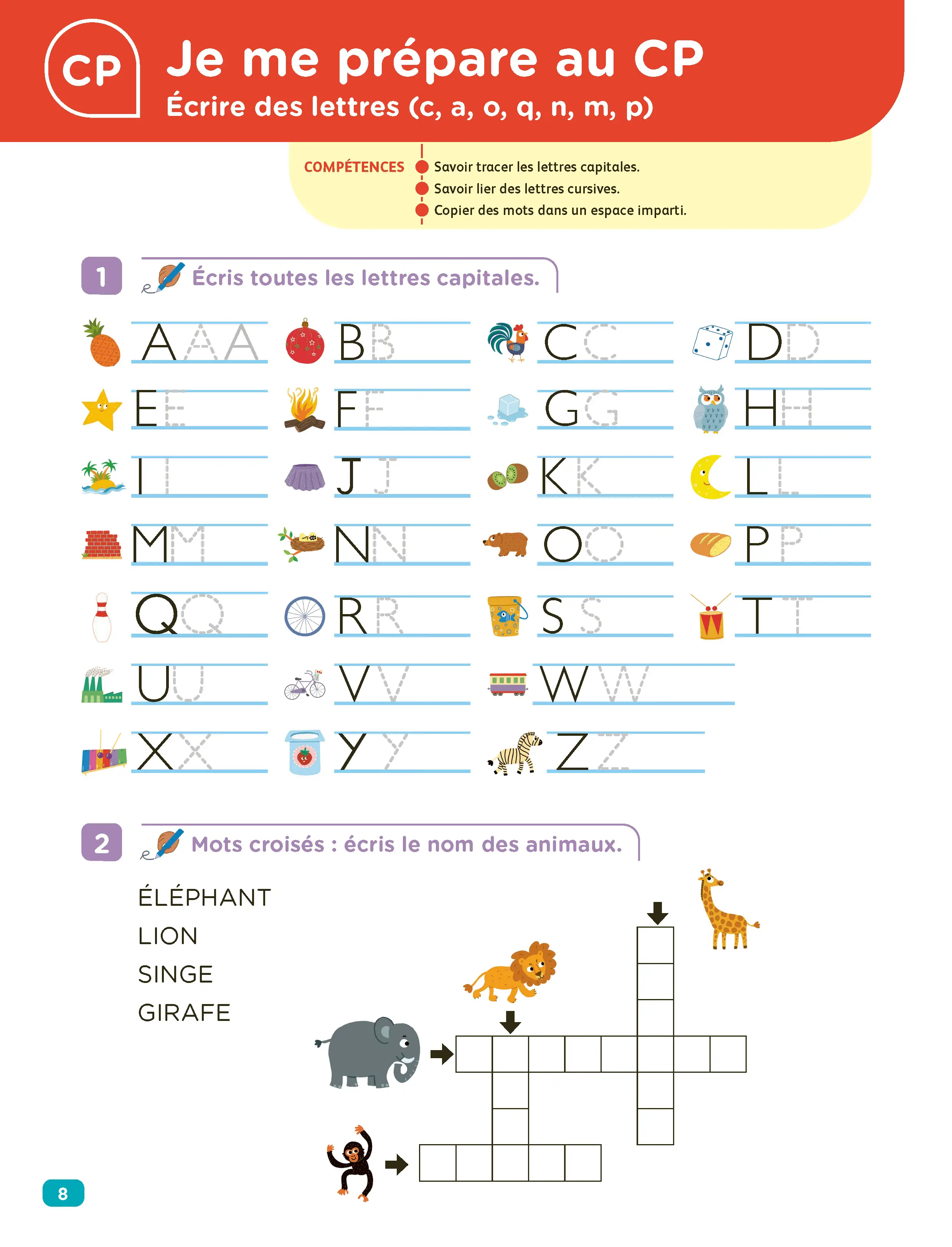 Je Comprends Tout Grande Section - Tout-en-un (cours + exercices) pour se préparer au CP - Maths, Lecture, Graphisme, Écriture - Méthode progressive avec guide parents - Tout-en-un - 9782095054205 - page intérieure 002