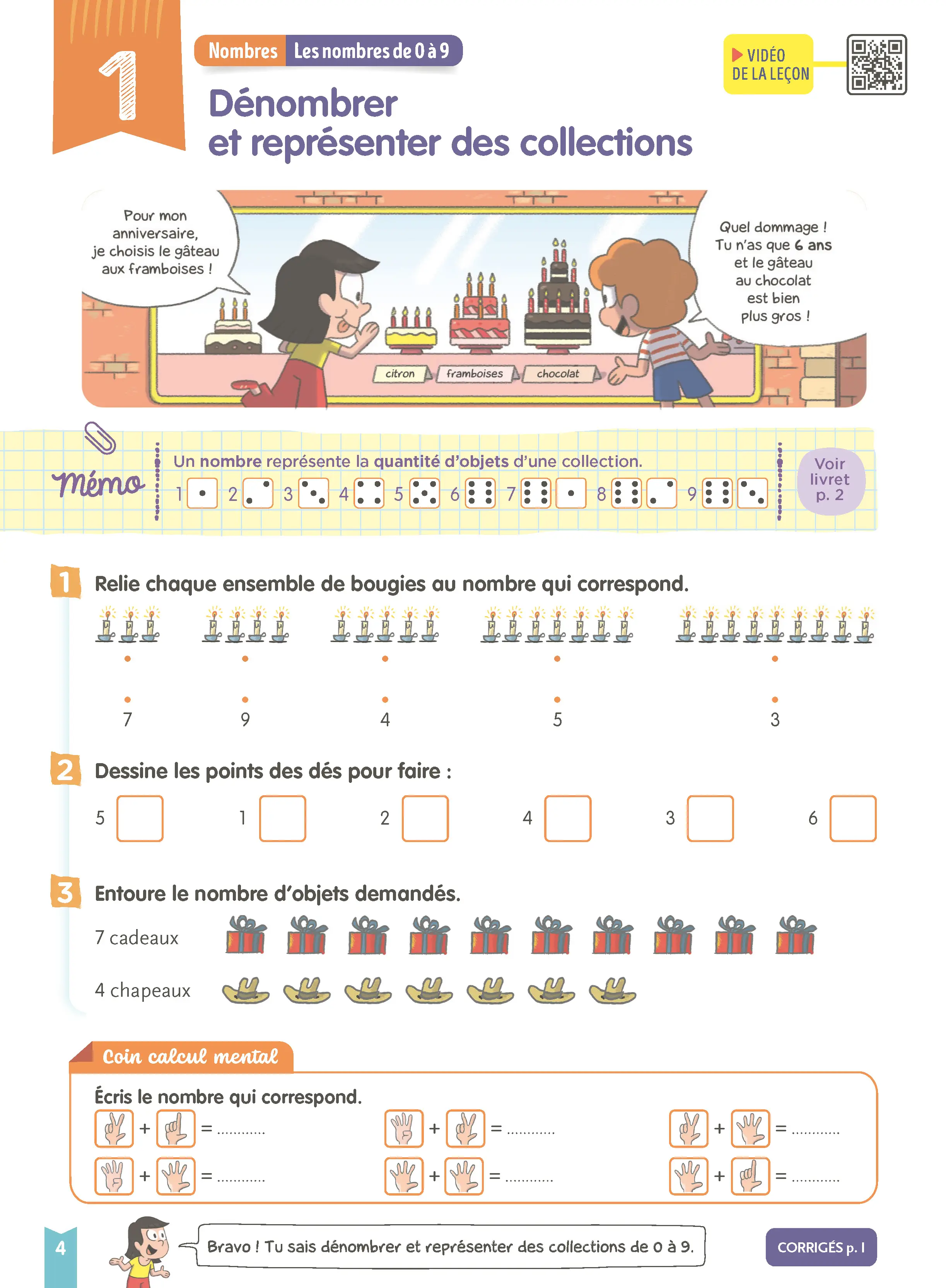 Je comprends tout - Maths CP 6-7 ans - Cahier d'exercices complet avec 200 exercices et calcul mental  - Tout-en-un - 9782095055264 - page intérieure 002