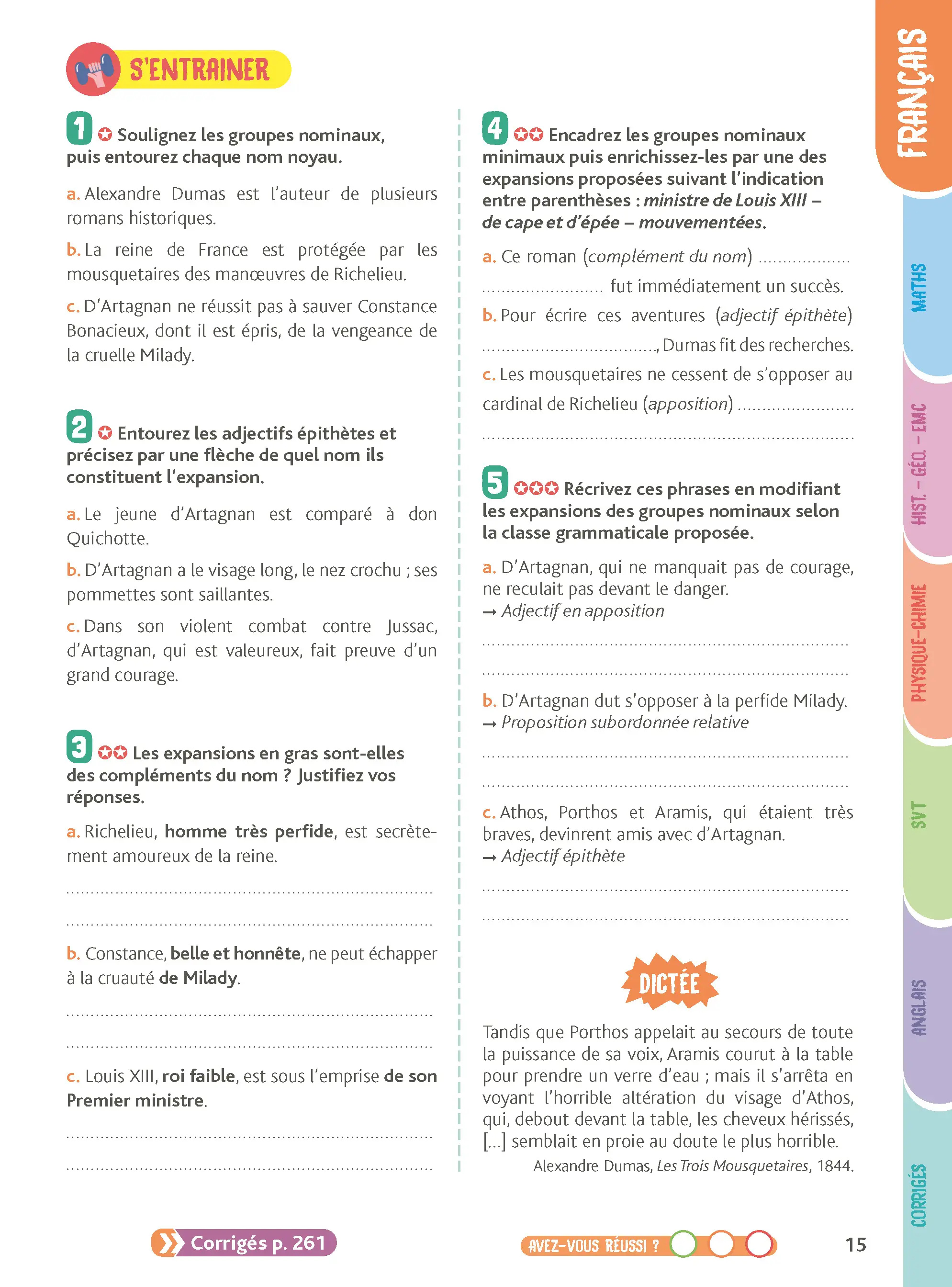 Je comprends tout 4e - Toutes les matières - Français, Maths, Histoire-Géo, EMC, SVT, Physique-Chimie, Anglais - Cahier d'exercices - 9782095059446 - page intérieure 002