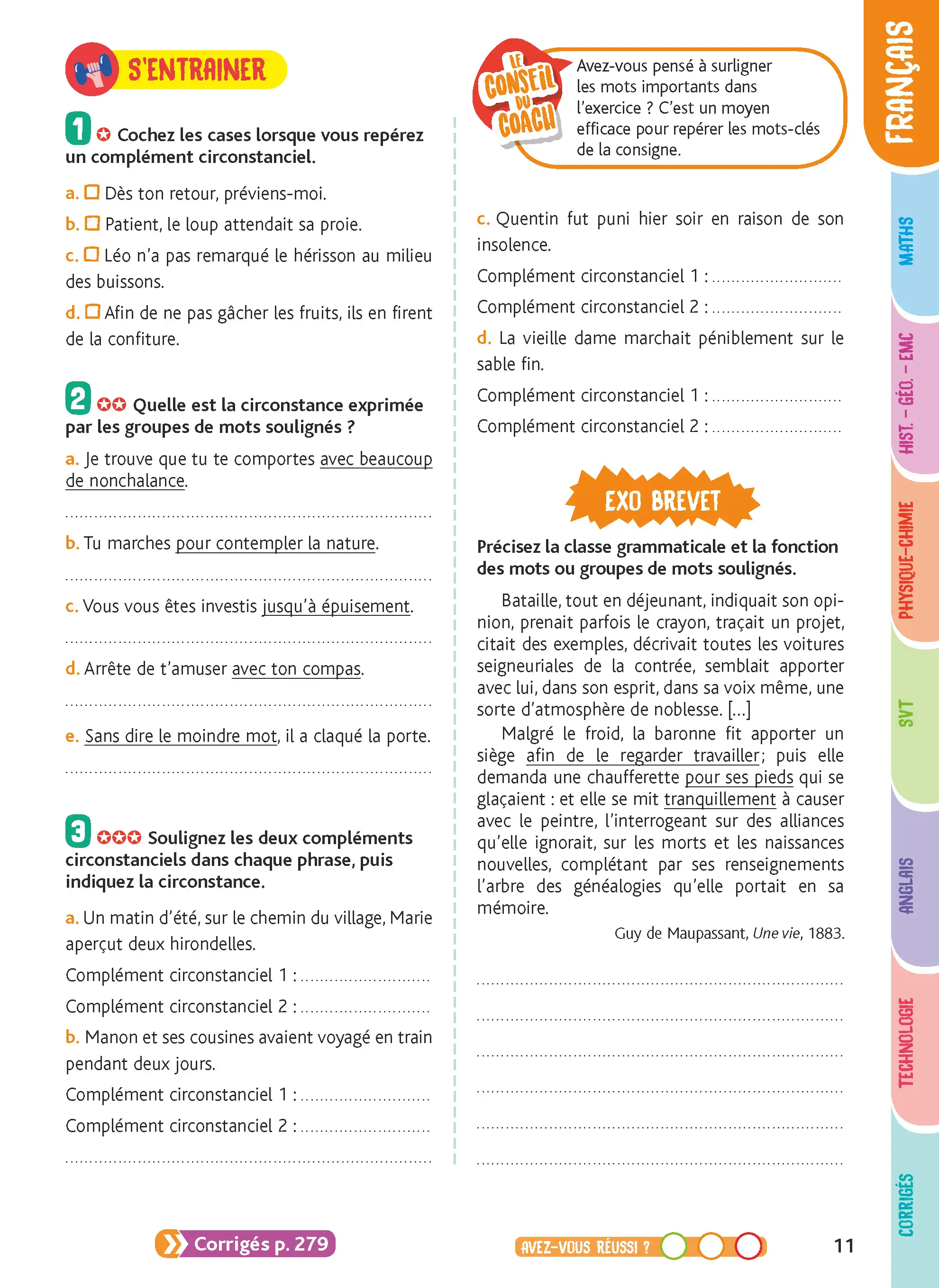 Je comprends tout 3e - Brevet 2027 - Toutes les matières - Français, Maths, Histoire-Géo, EMC, SVT, Physique-Chimie, Technologie, Anglais  - Cahier d'exercices - 9782095059453 - page intérieure 002