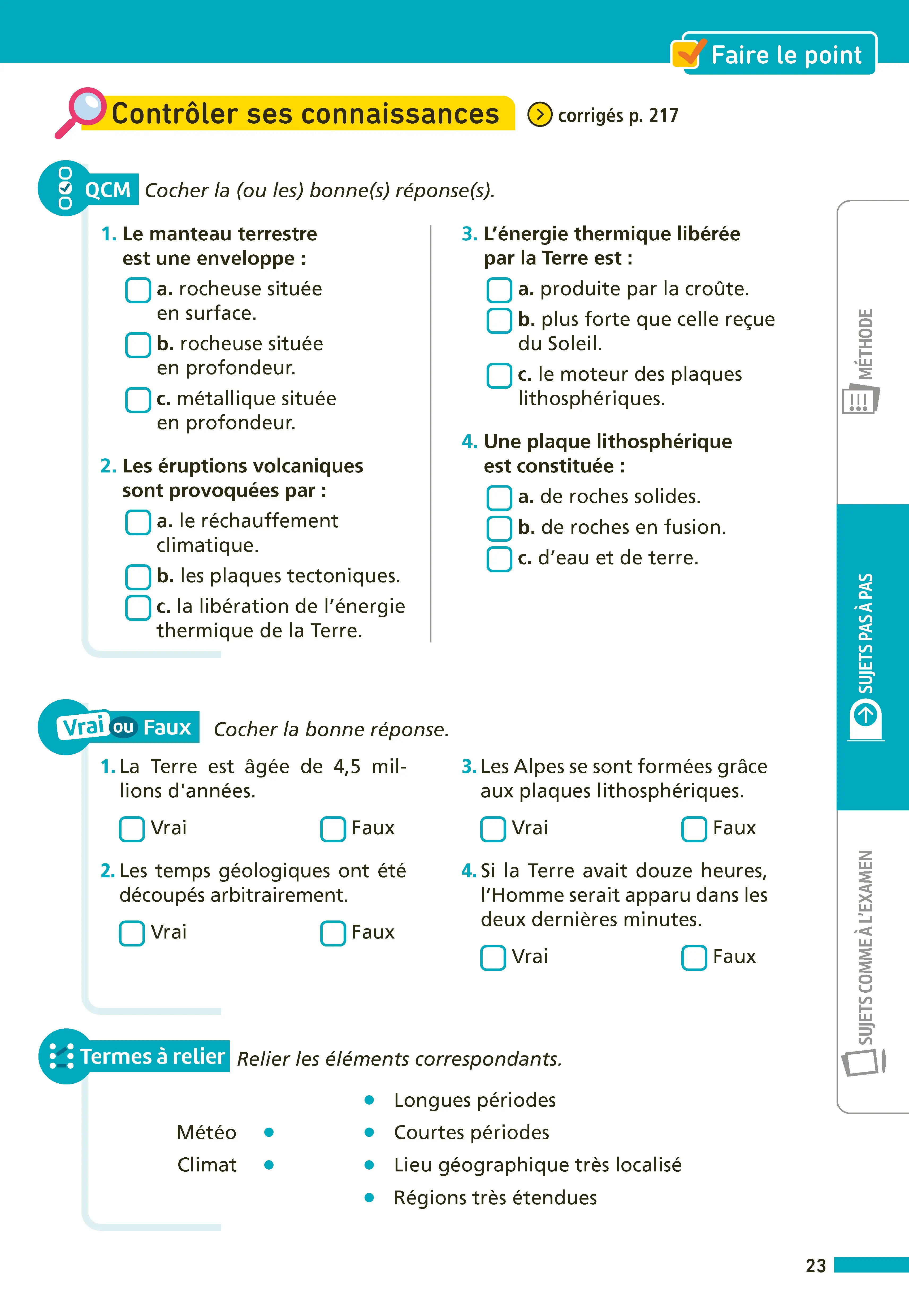 Annales ABC du Brevet 2027 - Physique-Chimie, SVT, Technologie 3e - 40 sujets expliqués, fiches de révision, QCM, exercices et sujets corrigés - Annales - 9782095064983 - page intérieure 002