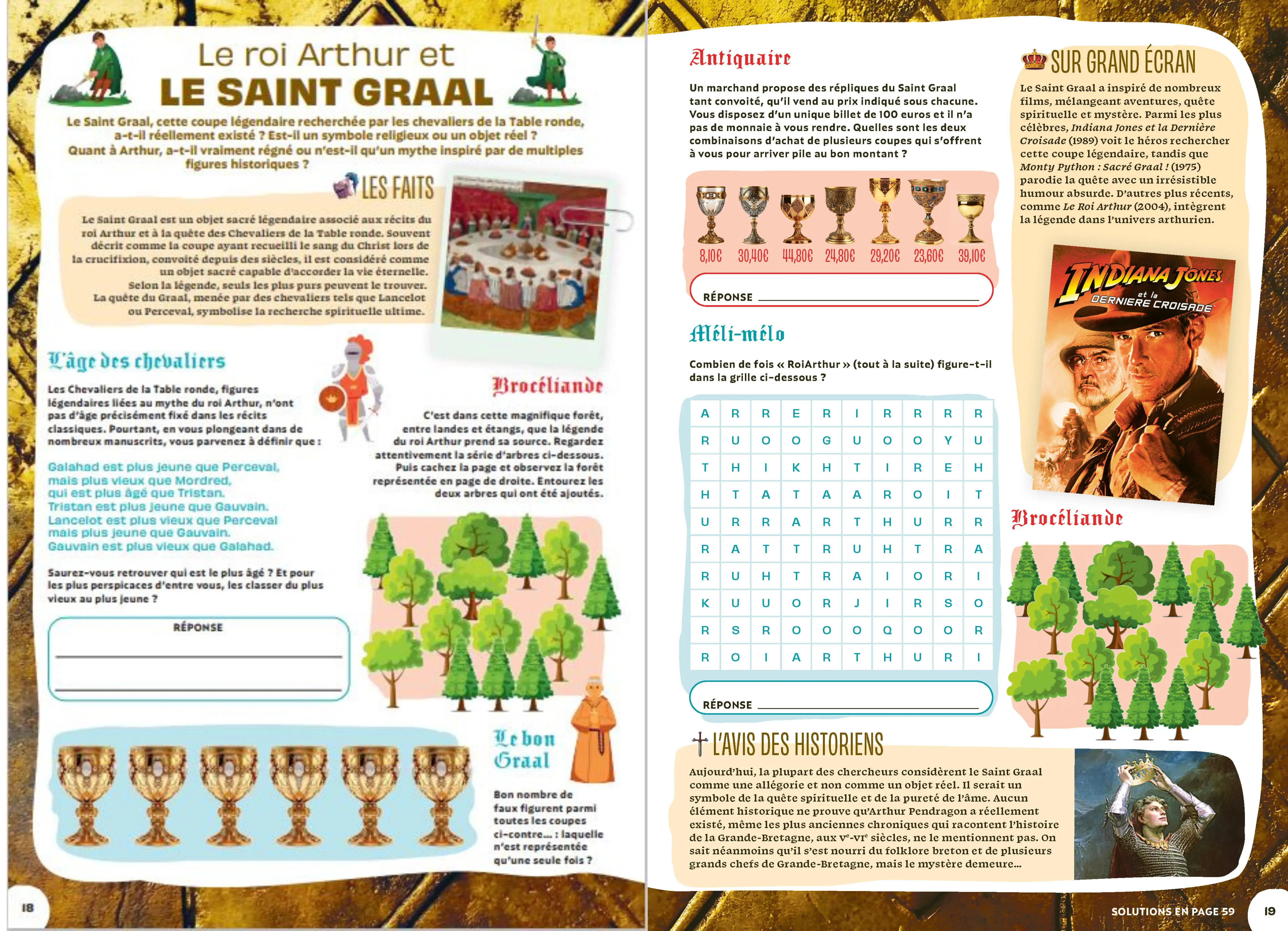 Cahier de vacances  Adultes 2026 -  Enigmes de l'Histoire - 120 jeux et quiz pour replonger dans le passé tout l'été avec des infos passionnantes et étonnantes ! - Cahier de vacances - 9782095048747 - page intérieure 003