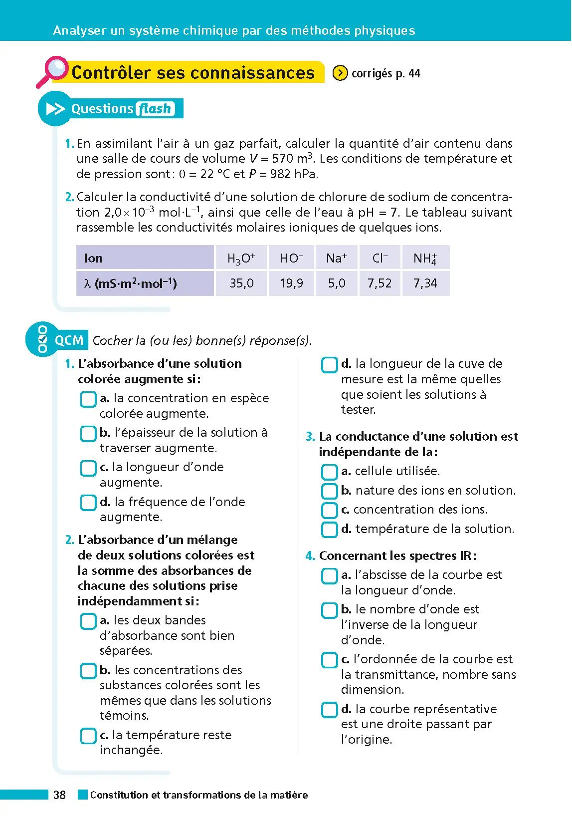 Annales ABC du BAC 2026 - Physique-Chimie Tle - Sujets et corrigés - Enseignement de spécialité Terminale - Epreuve finale - Livre parascolaire - 9782095050306 - page intérieure 003