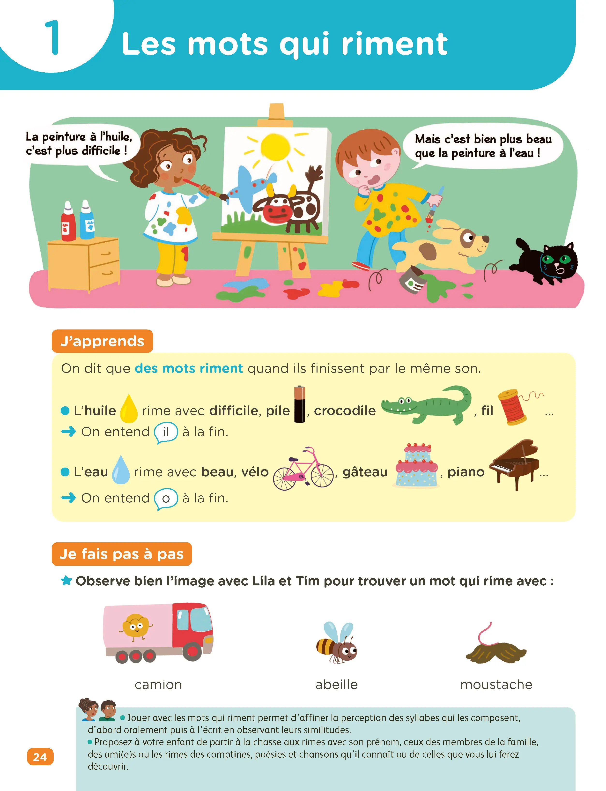 Je Comprends Tout Grande Section - Tout-en-un (cours + exercices) pour se préparer au CP - Maths, Lecture, Graphisme, Écriture - Méthode progressive avec guide parents - Tout-en-un - 9782095054205 - page intérieure 003