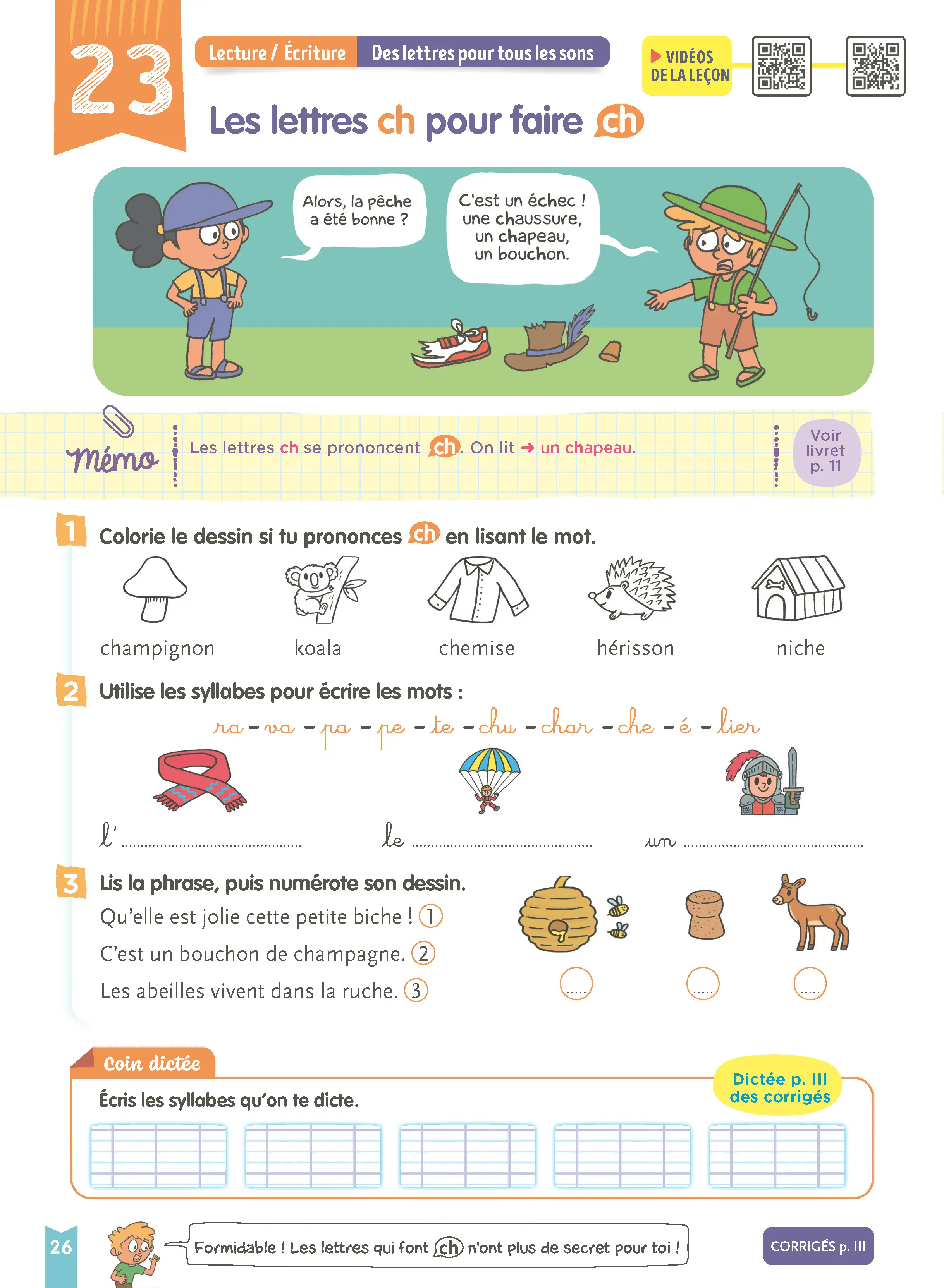 Je comprends tout - Français CP 6-7 ans - Cahier d'exercices complet avec 200 exercices, leçons en BD et vidéos - Tout-en-un - 9782095055226 - page intérieure 003