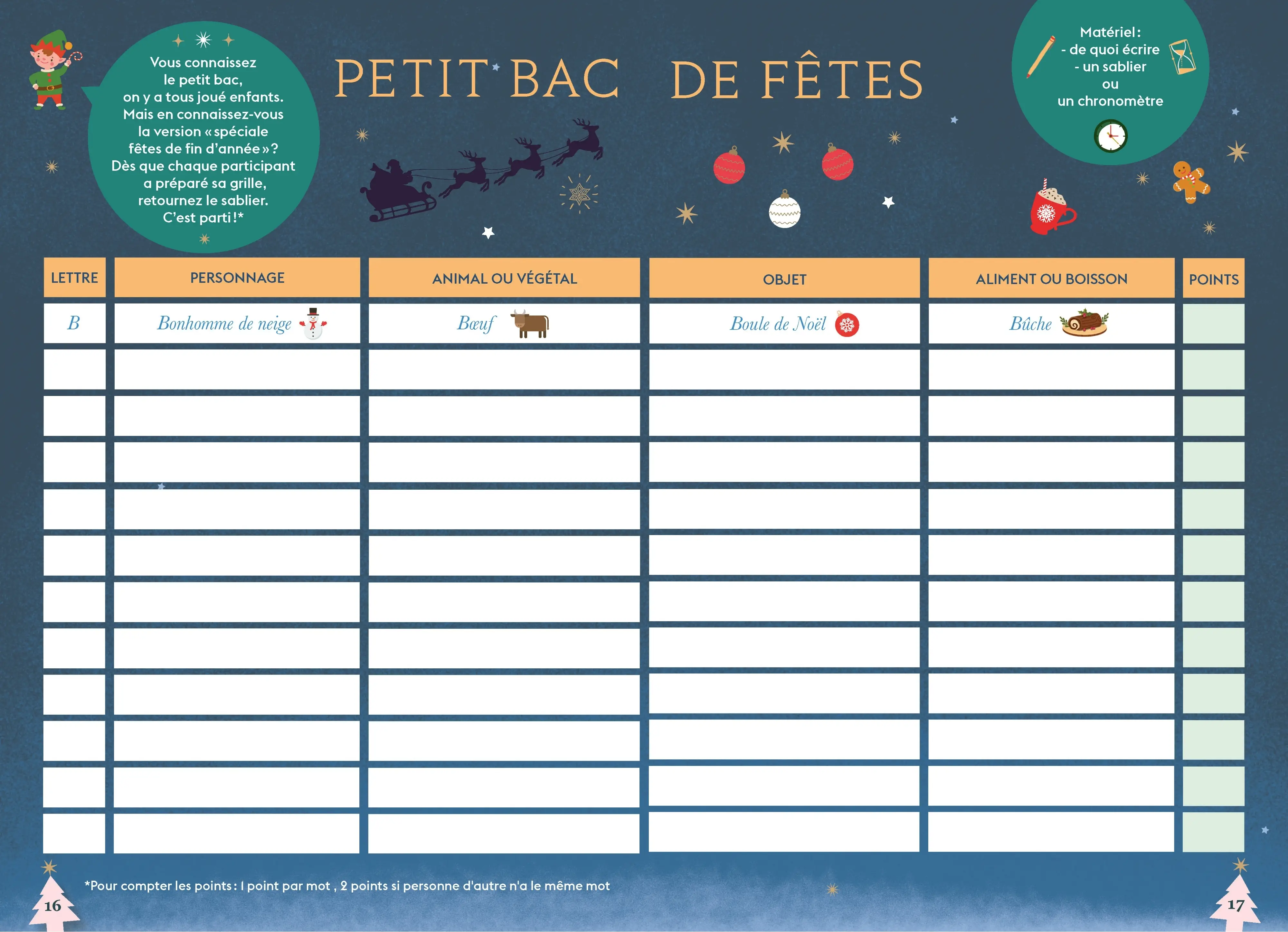 Le Cahier des Vacances de Noël - 64 pages de jeux drôles et variés pour se cultiver et s'amuser - Idée cadeau Secret Santa - Cahier de vacances - 9782095057466 - page intérieure 003