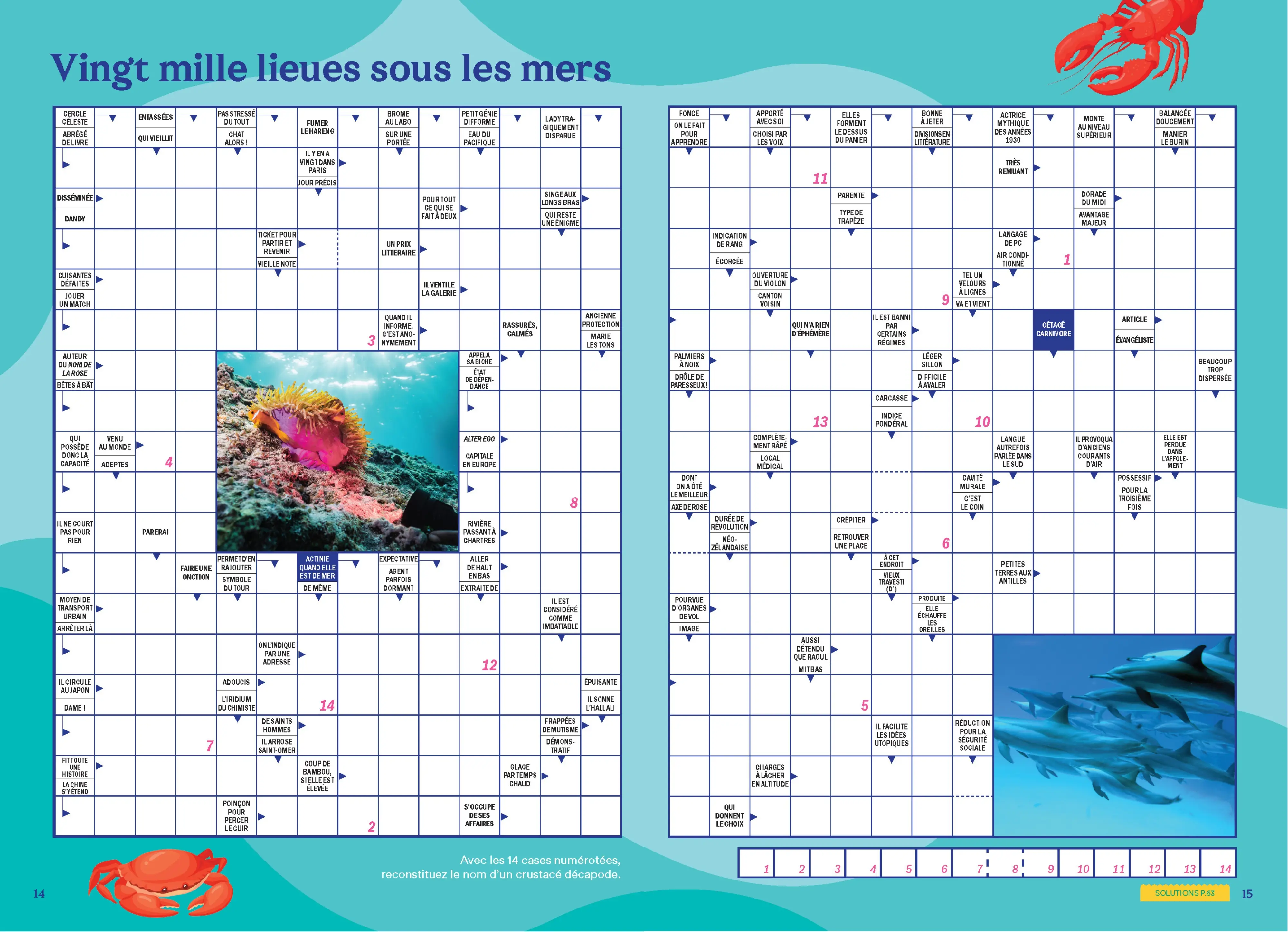Cahier de vacances adultes 2026 - 100% JEUX - 120 jeux de grilles pour s'amuser tout l'été - Mots fléchés et logique  - Cahier de vacances - 9782095064327 - page intérieure 003
