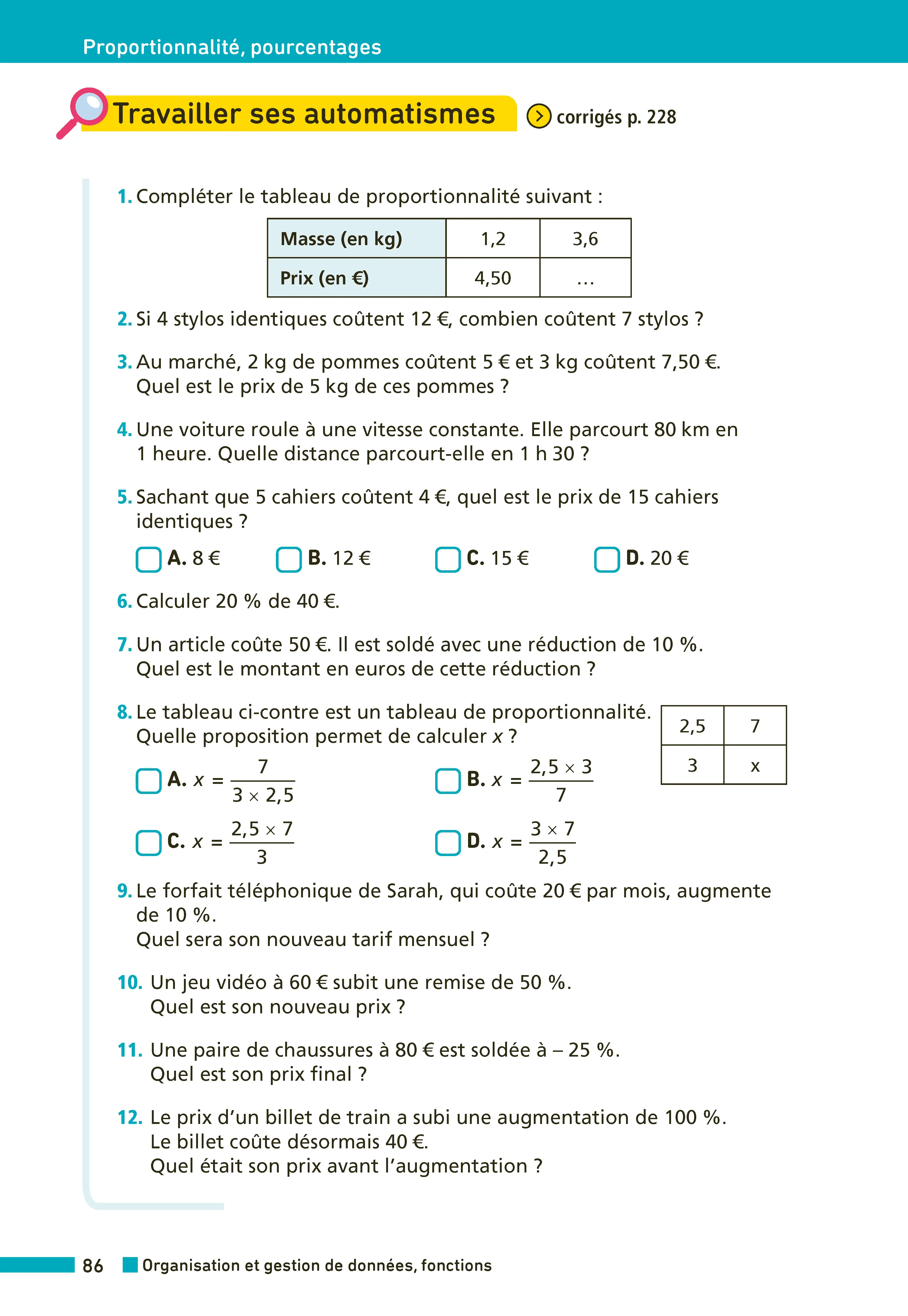 Annales ABC du Brevet 2027 - Maths 3e - 78 sujets expliqués, automatismes, fiches de révision, QCM et sujets corrigés - Annales - 9782095064969 - page intérieure 003