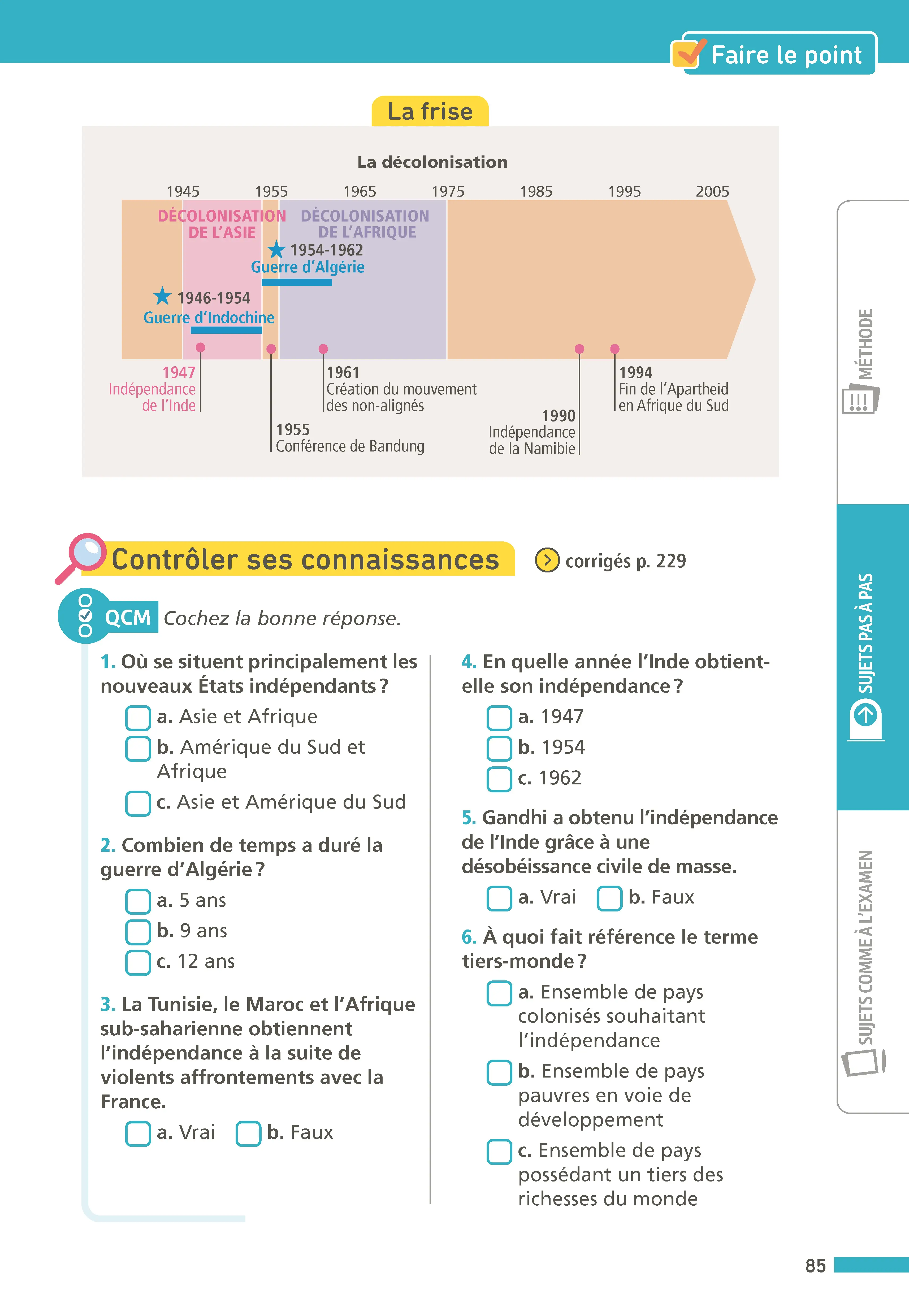 Annales ABC du Brevet 2027 - Histoire-Géographie-EMC 3e - 43 sujets expliqués, fiches de révision, QCM, exercices et sujets corrigés - Annales - 9782095064976 - page intérieure 003