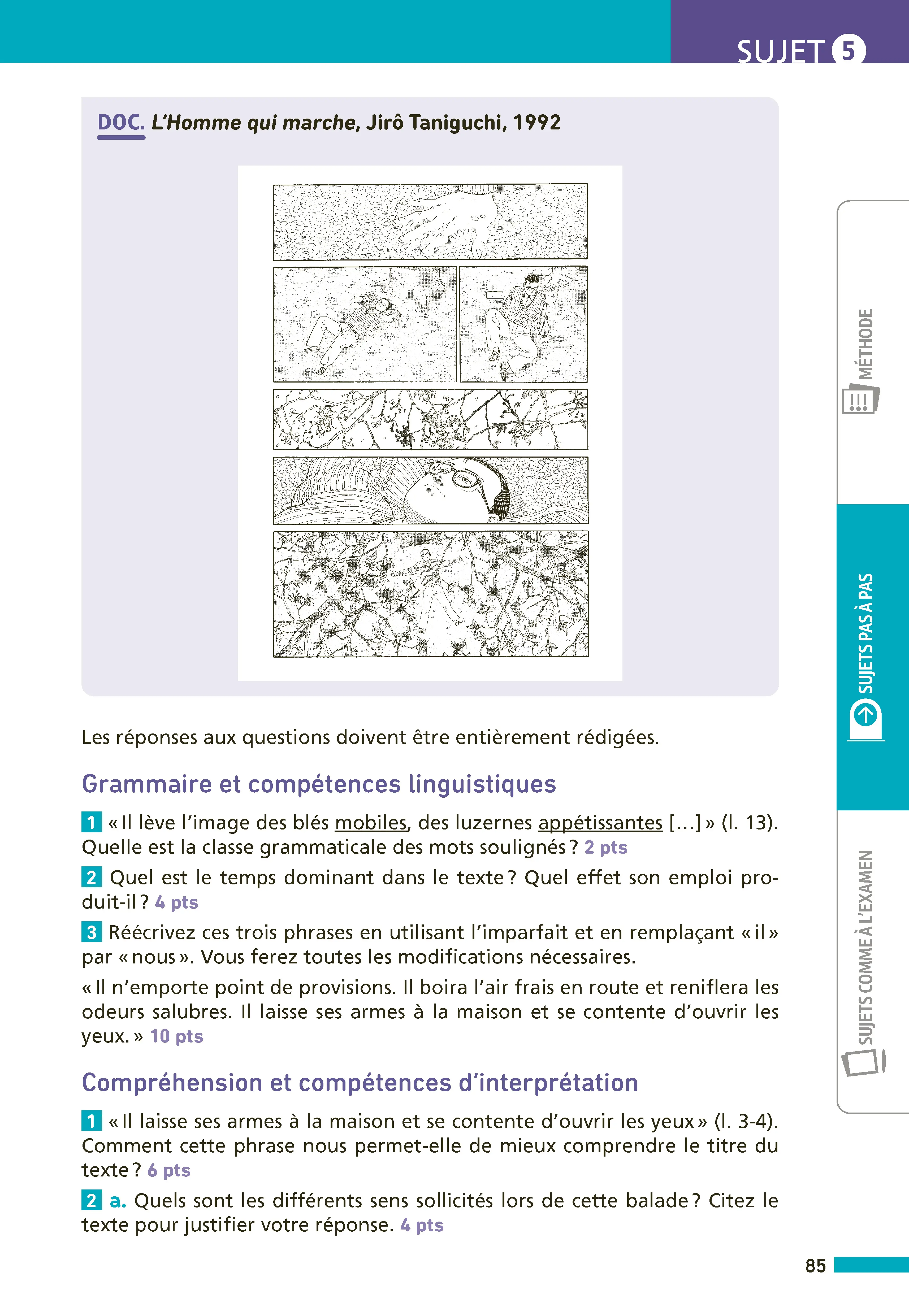 Annales ABC du Brevet 2027 - Français 3e - 24 sujets expliqués, fiches de grammaire, dictées audio, oral et sujets corrigés - Annales - 9782095064990 - page intérieure 003
