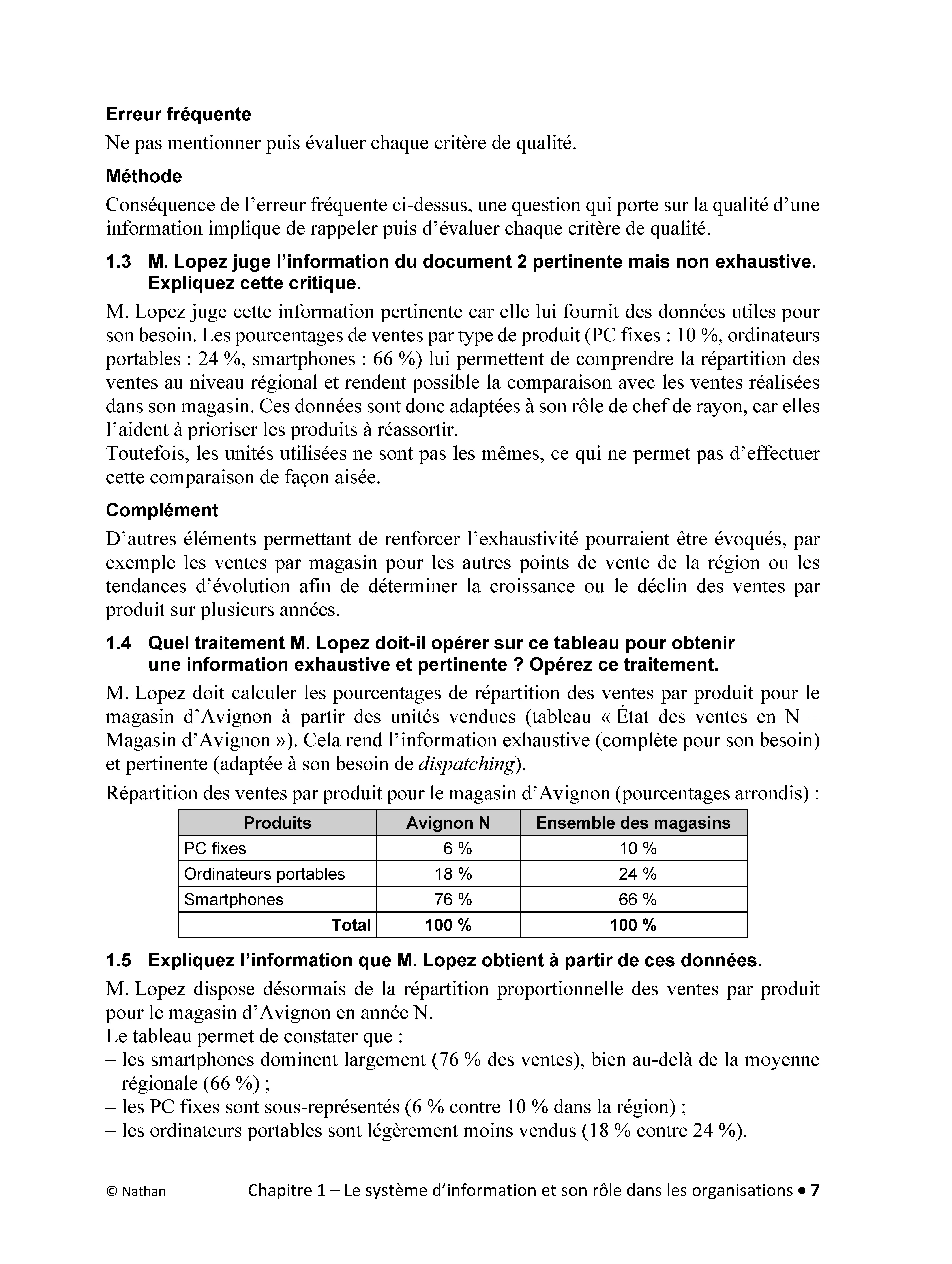 DCG 8 Systèmes d'information de gestion -  Corrigés des applications - Nouveau programme 2026 - Livre - 9782095067168 - page intérieure 003