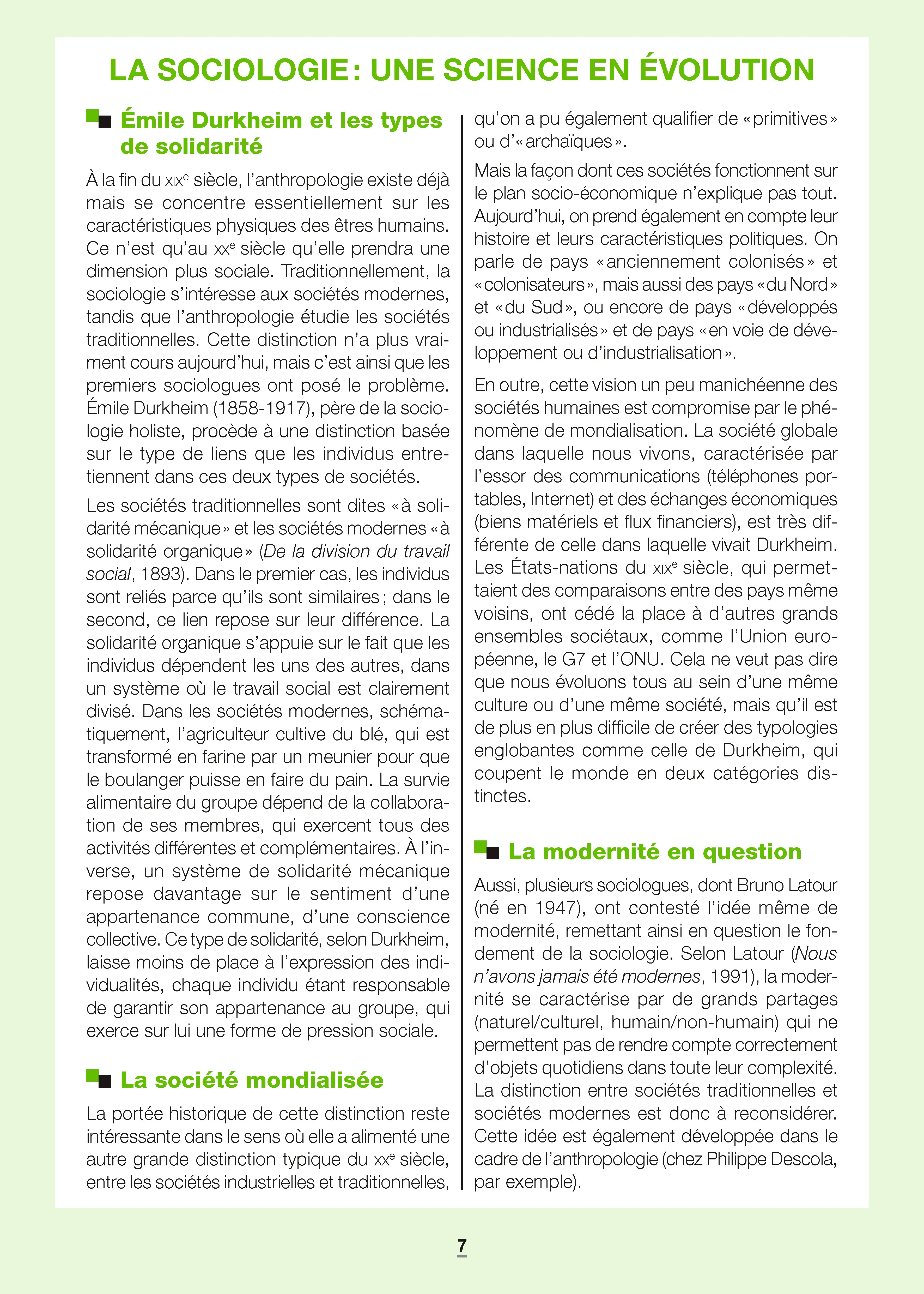 La sociologie - Repères pratiques : Théories, méthodes d'enquête et grands thèmes de la vie sociale - Livre - 9782095067526 - page intérieure 003