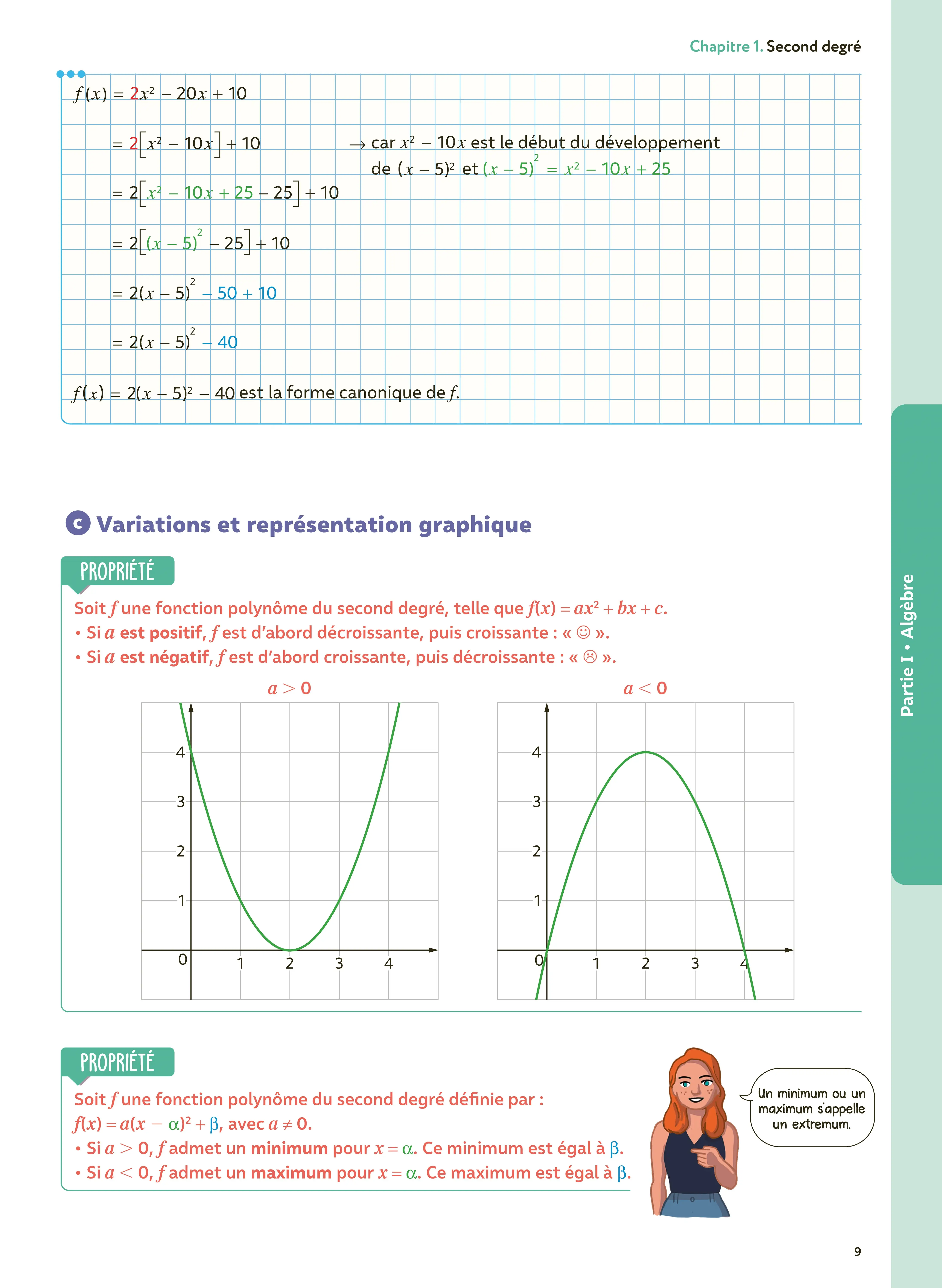 Maths 1re avec Yvan & Florie Monka - Le livre de ma chaîne Youtube - Programme de Première - Enseignement de spécialité - Bac 2027 - Livre de cours, méthode et exercices - 9782095067533 - page intérieure 003