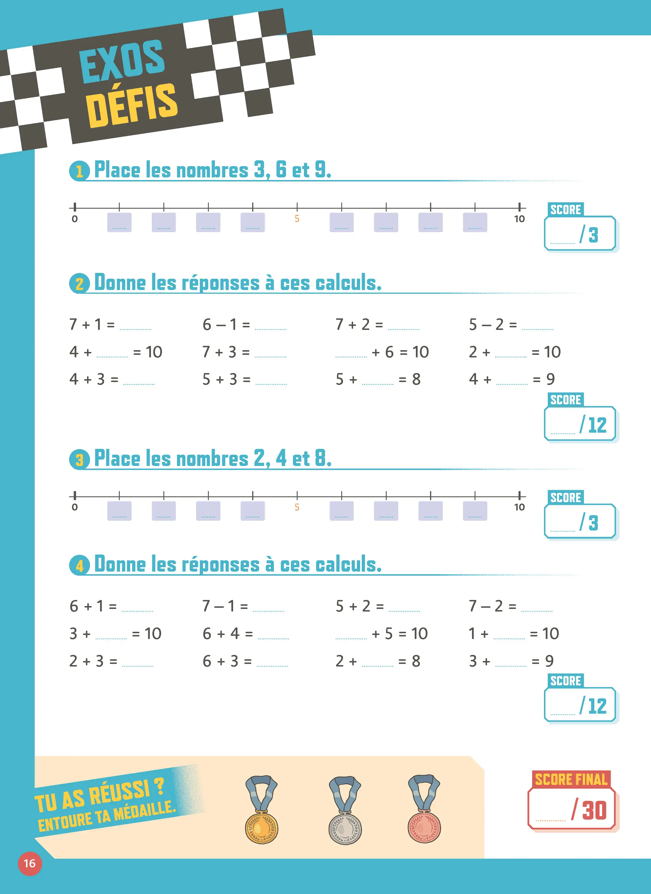 Calcul Mental CP 6-7 ans - Cahier d'exercices progressifs et corrigés - Cahier d'exercices - 9782095048228 - page intérieure 004