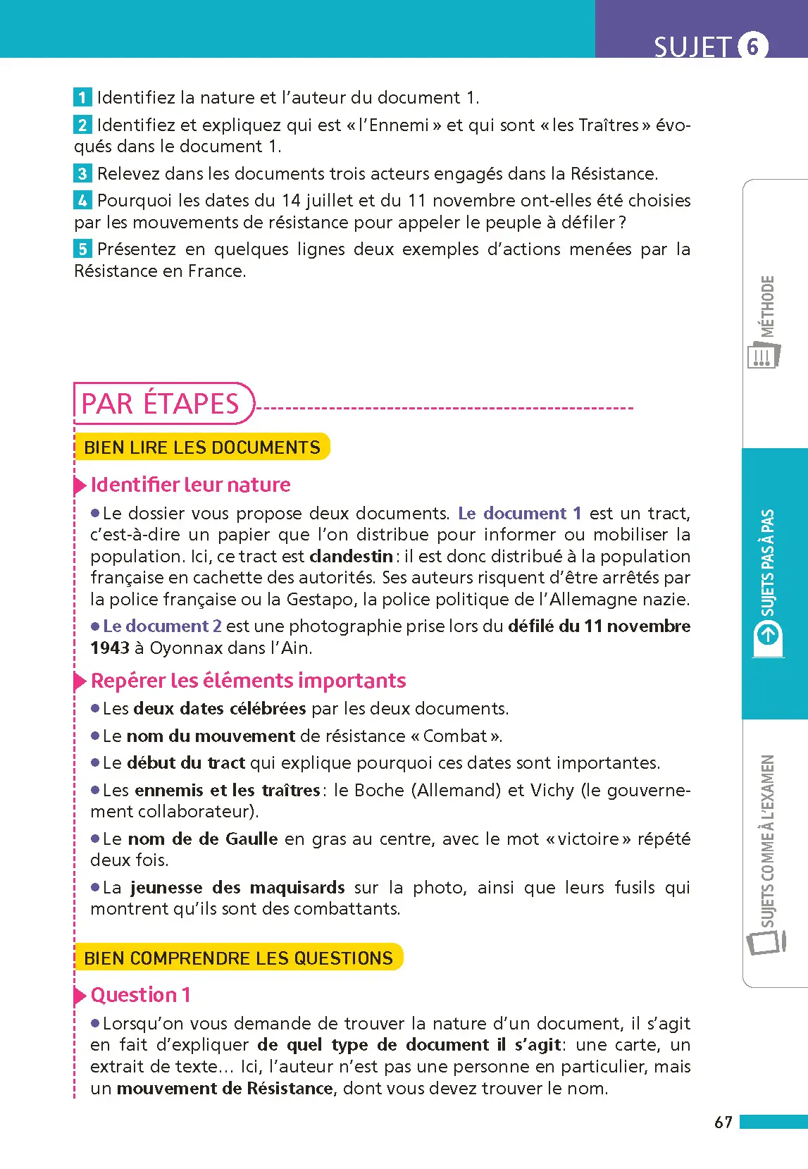 Annales ABC du Brevet 2026 - Histoire-Géographie-EMC 3e - Sujets et corrigés + fiches de révisions - Livre parascolaire - 9782095050238 - page intérieure 004