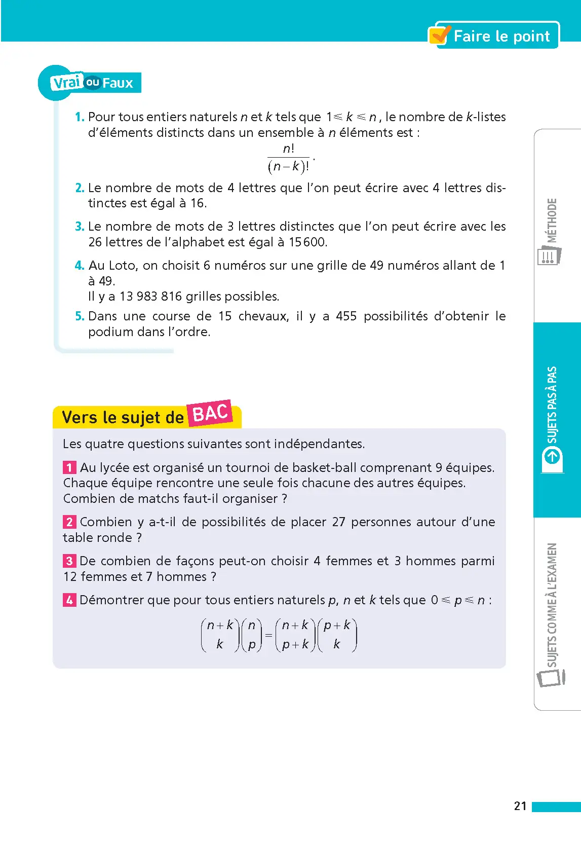 Annales ABC du BAC 2026 - Maths Tle - Sujets et corrigés - Enseignement de spécialité Terminale - Epreuve finale - Corrigé - Livre parascolaire - 9782095050283 - page intérieure 004
