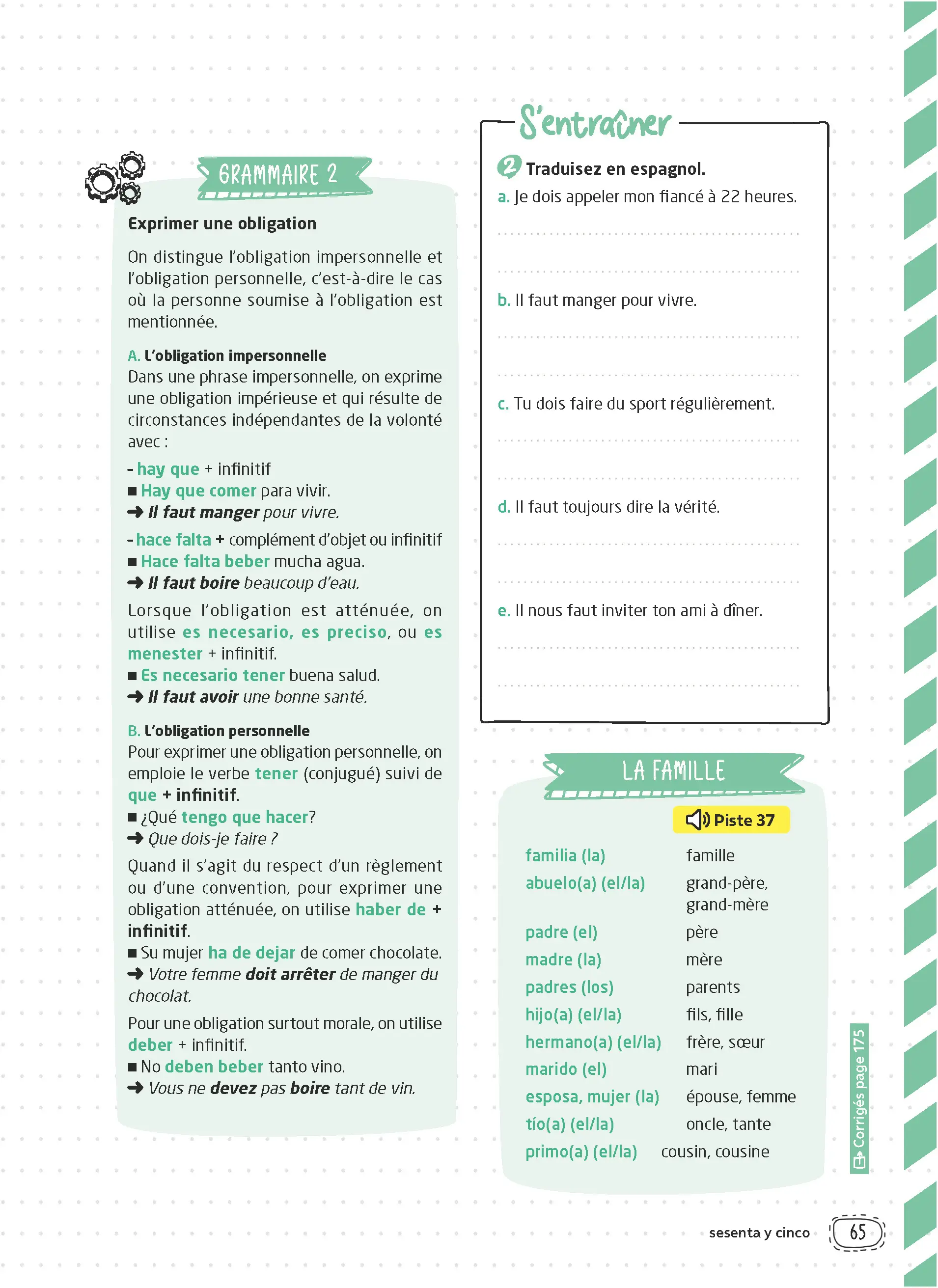 Mon Programme en 3 mois - Guide d'apprentissage de l'Espagnol - Approfondissement - Méthode interactive avec Audio - Livre de cours, méthode et exercices - 9782095053079 - page intérieure 004