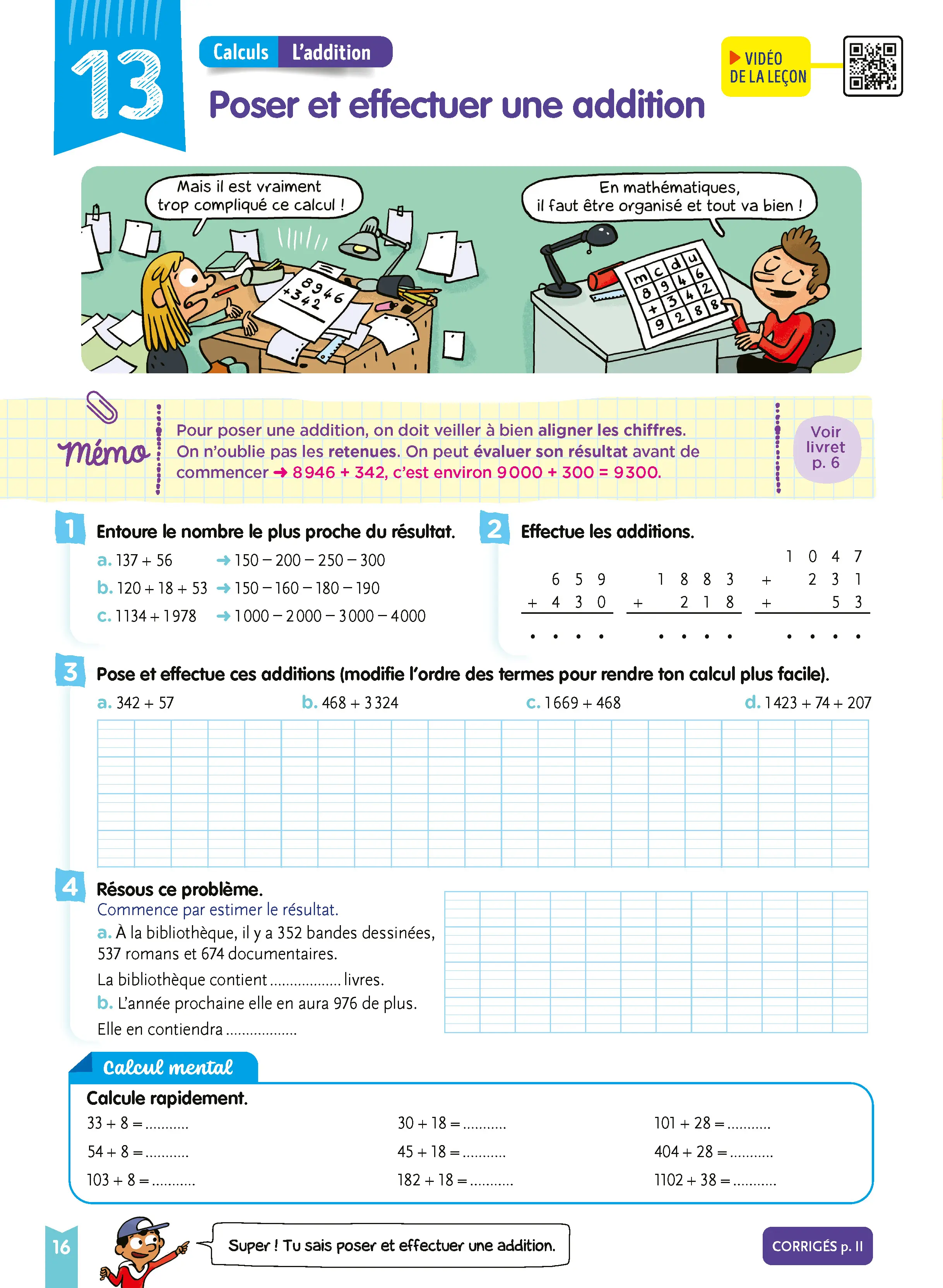 Je comprends tout - Maths CE2 8-9 ans - Cahier d'exercices complet avec 300 exercices et tables de multiplication - Tout-en-un - 9782095054199 - page intérieure 004
