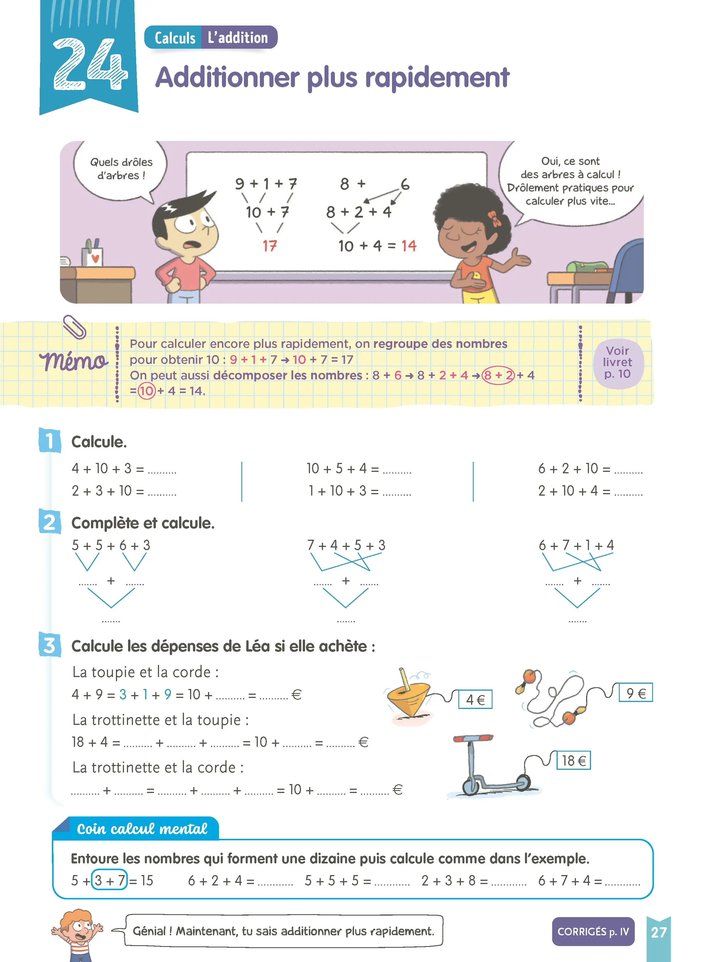 Je comprends tout - Maths CP 6-7 ans - Cahier d'exercices complet avec 200 exercices et calcul mental  - Tout-en-un - 9782095055264 - page intérieure 004