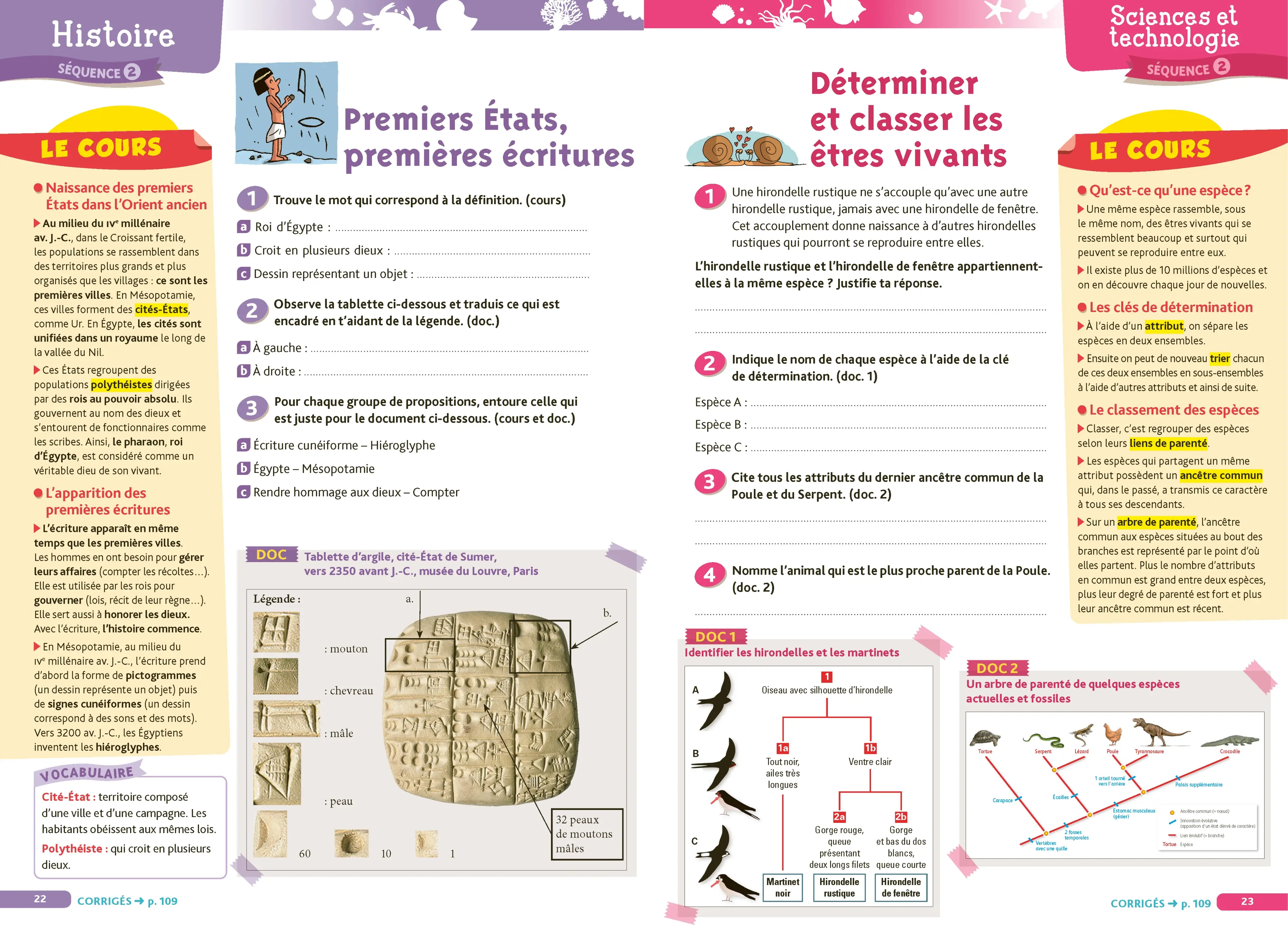 Cahier de vacances 2026 de la 6e vers la 5e (11-12 ans) - Révisions complètes Toutes les matières - corrigés détachables - Nathan vacances - Cahier de vacances - 9782095059057 - page intérieure 004