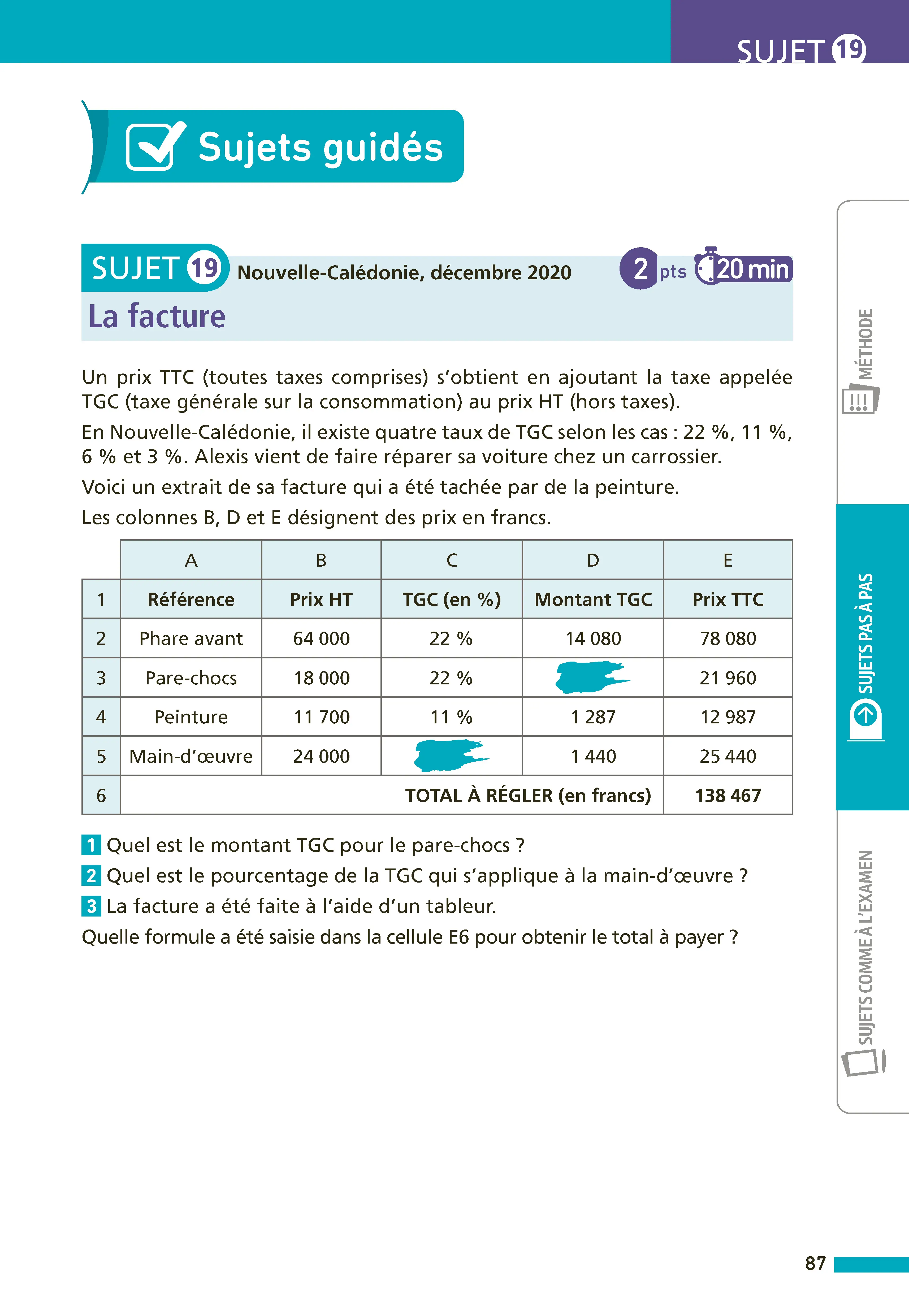 Annales ABC du Brevet 2027 - Maths 3e - 78 sujets expliqués, automatismes, fiches de révision, QCM et sujets corrigés - Annales - 9782095064969 - page intérieure 004