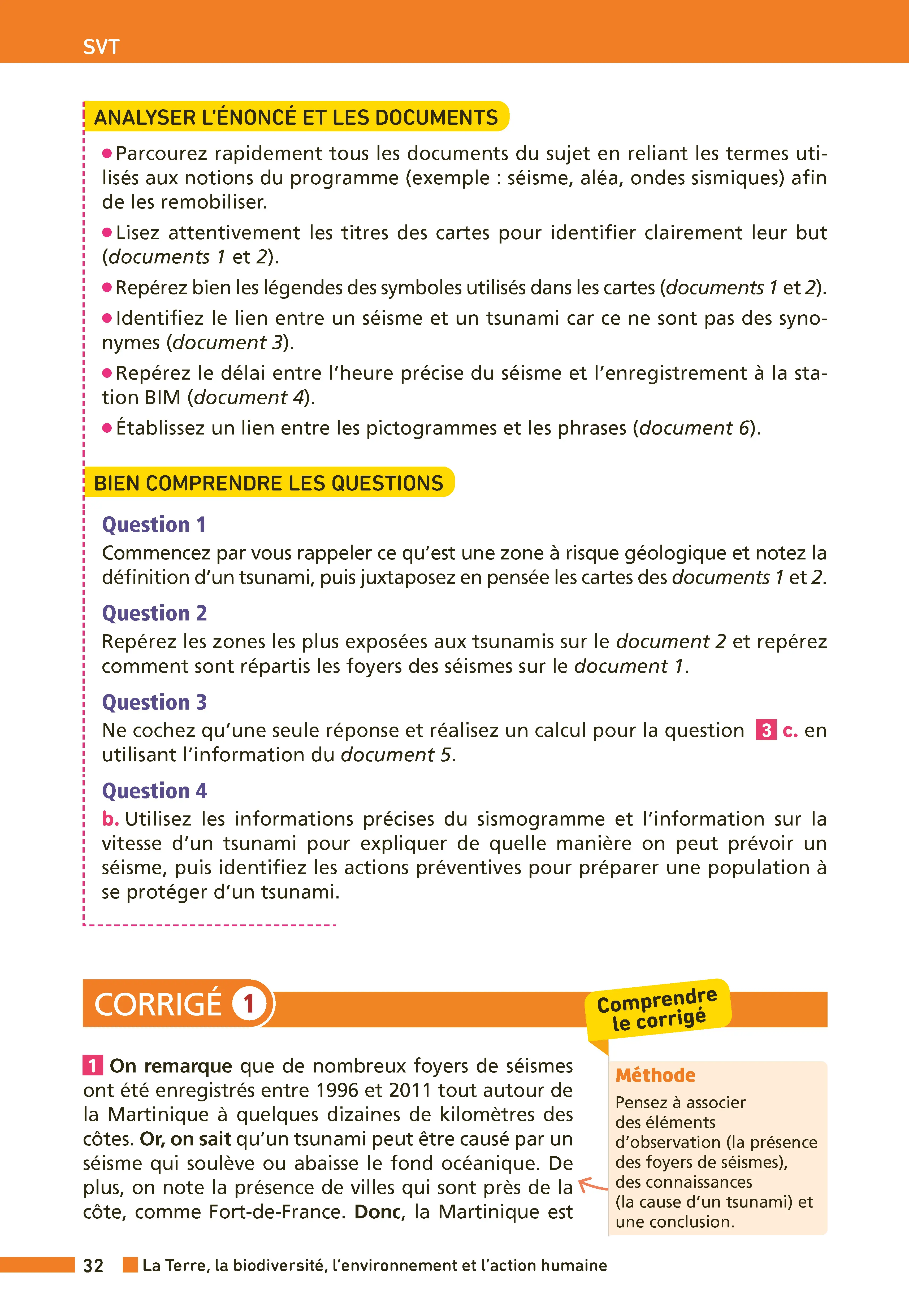 Annales ABC du Brevet 2027 - Physique-Chimie, SVT, Technologie 3e - 40 sujets expliqués, fiches de révision, QCM, exercices et sujets corrigés - Annales - 9782095064983 - page intérieure 004