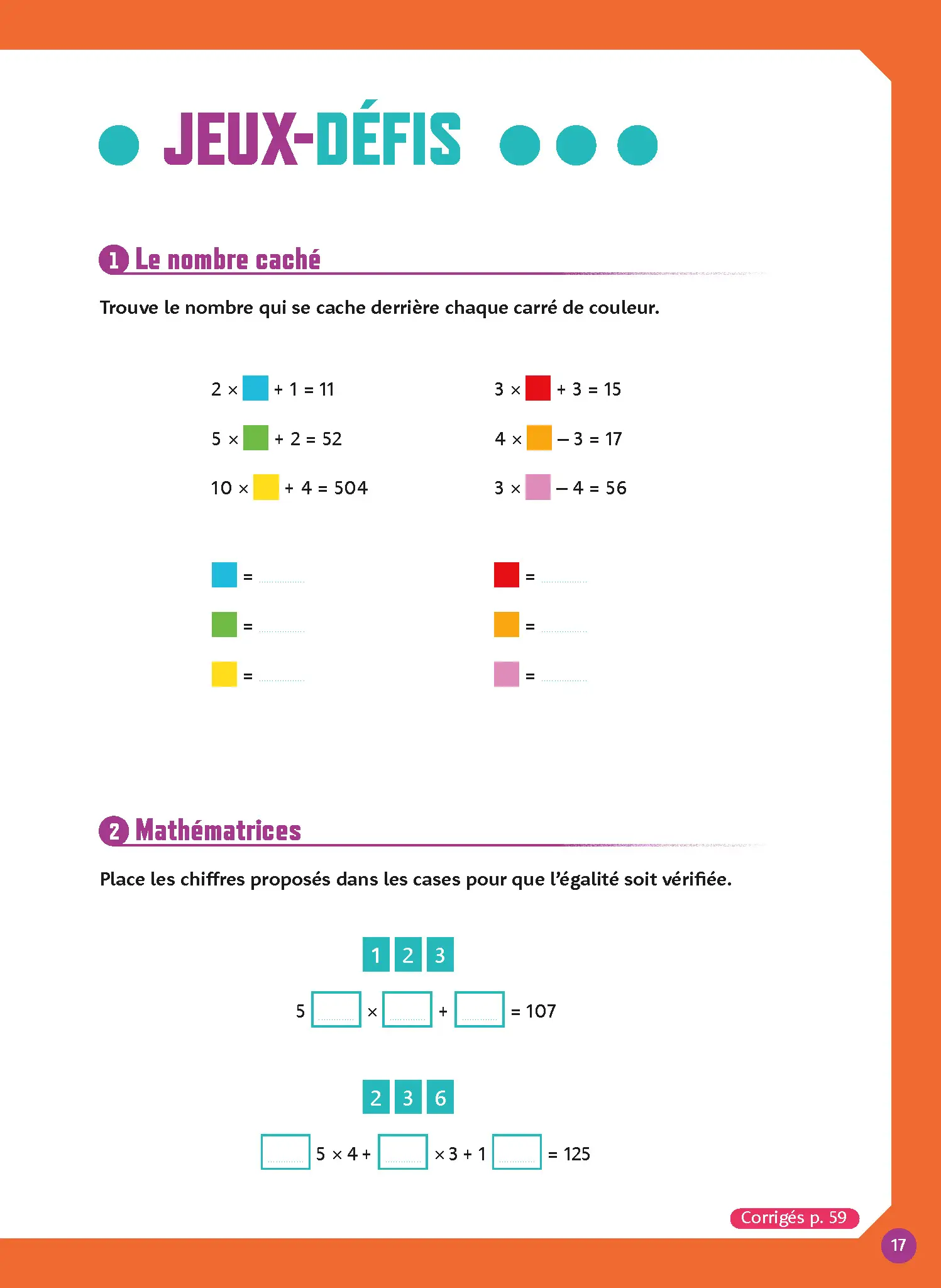 Calcul mental CM2 | Maths primaire 10-11 ans | Entraînement progressif, rapidité et révisions avant le collège - Cahier d'exercices - 9782095066000 - page intérieure 004