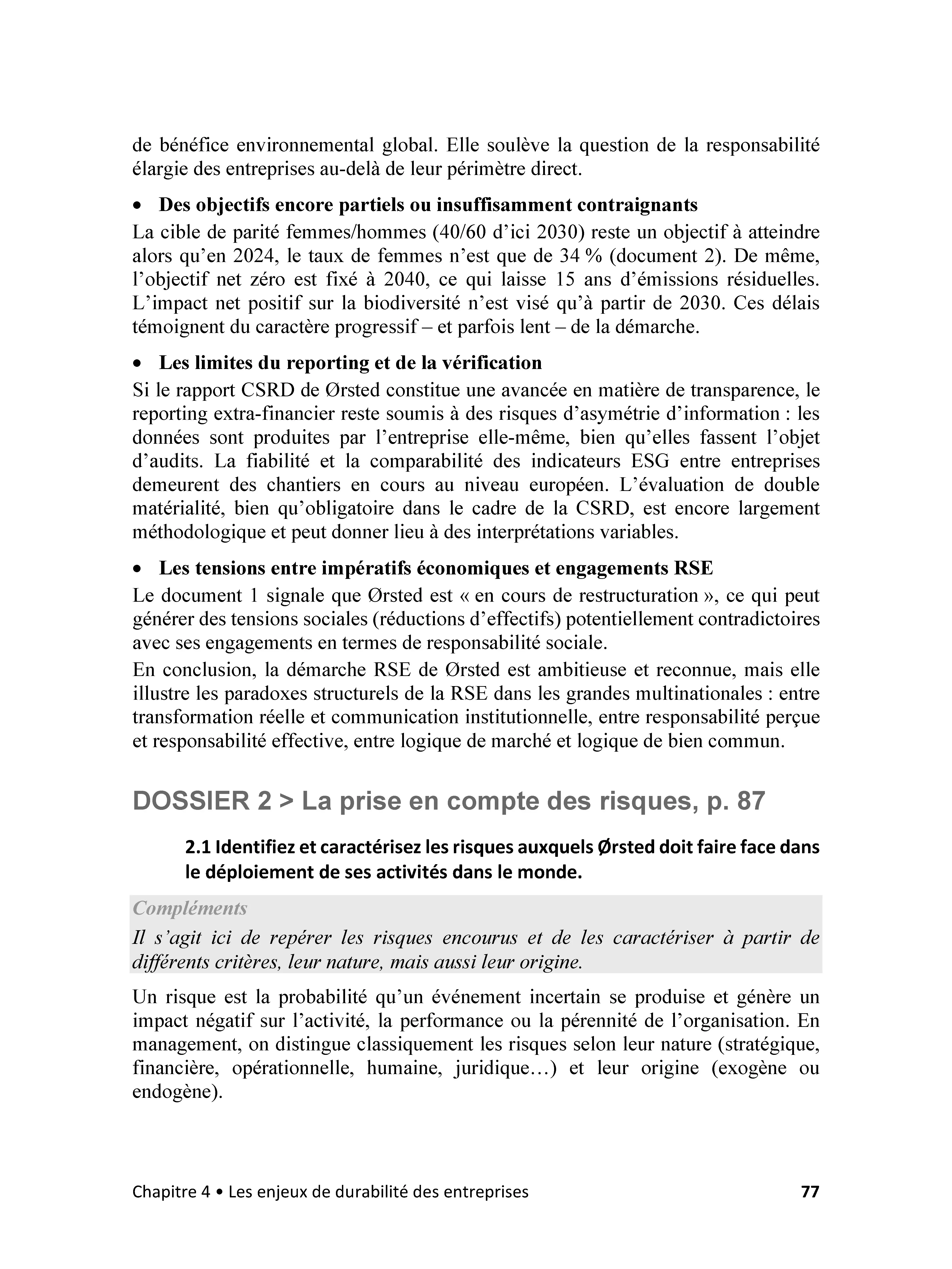 DCG 7 Management des organisations - Corrigés des applications - 2026-2027  - Livre - 9782095066918 - page intérieure 004