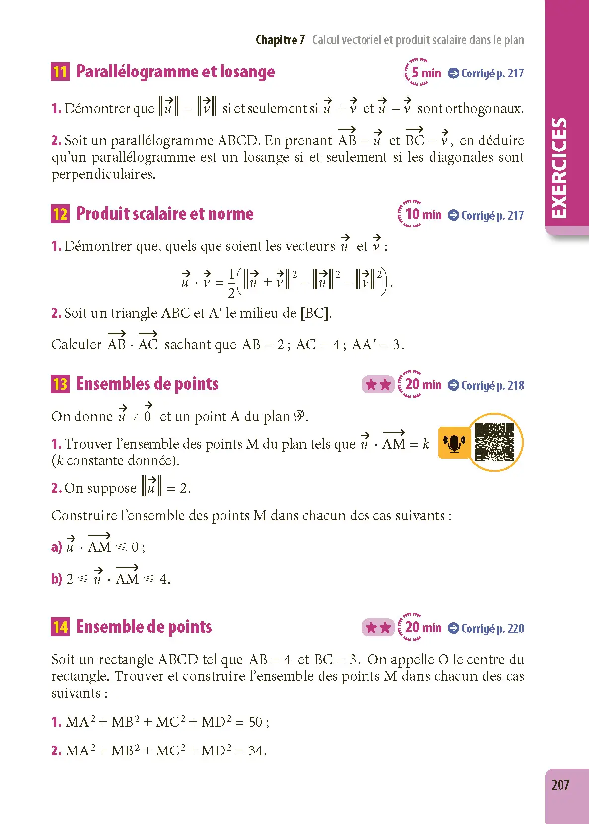 Maths 1re - ABC Excellence - Bac 2027 - Programme de première - Enseignement de spécialité - Cours complets, Notions-clés et vidéos, Points méthode, Exercices et corrigés détaillés - Livre de cours, méthode et exercices - 9782095067120 - page intérieure 004