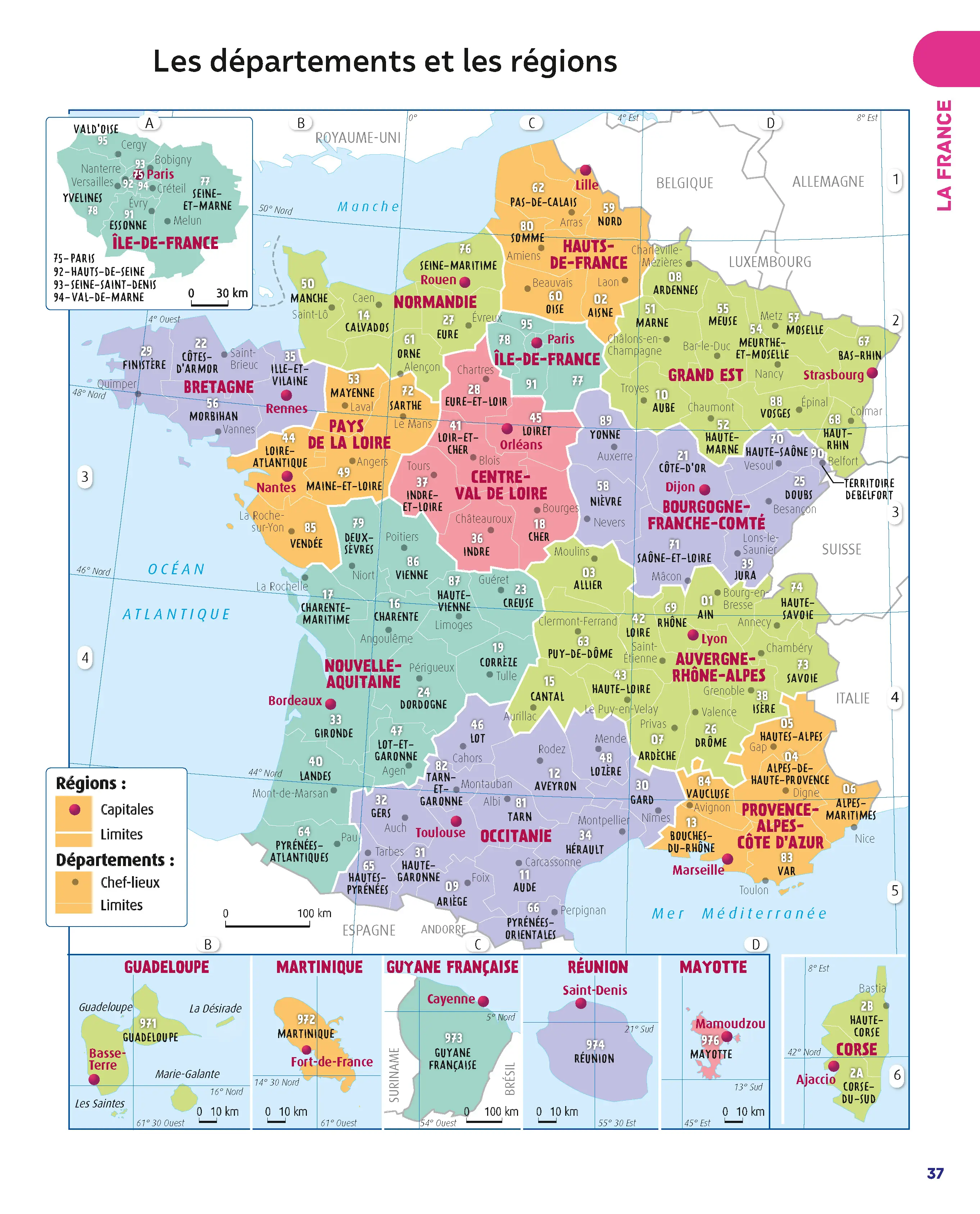 L'Atlas Nathan des 10-15 ans - Édition actualisée 2026-2027 | Atlas géographie collège, cartes du monde, France, Europe | Apprendre à lire une carte -  - 9782095067359 - page intérieure 004
