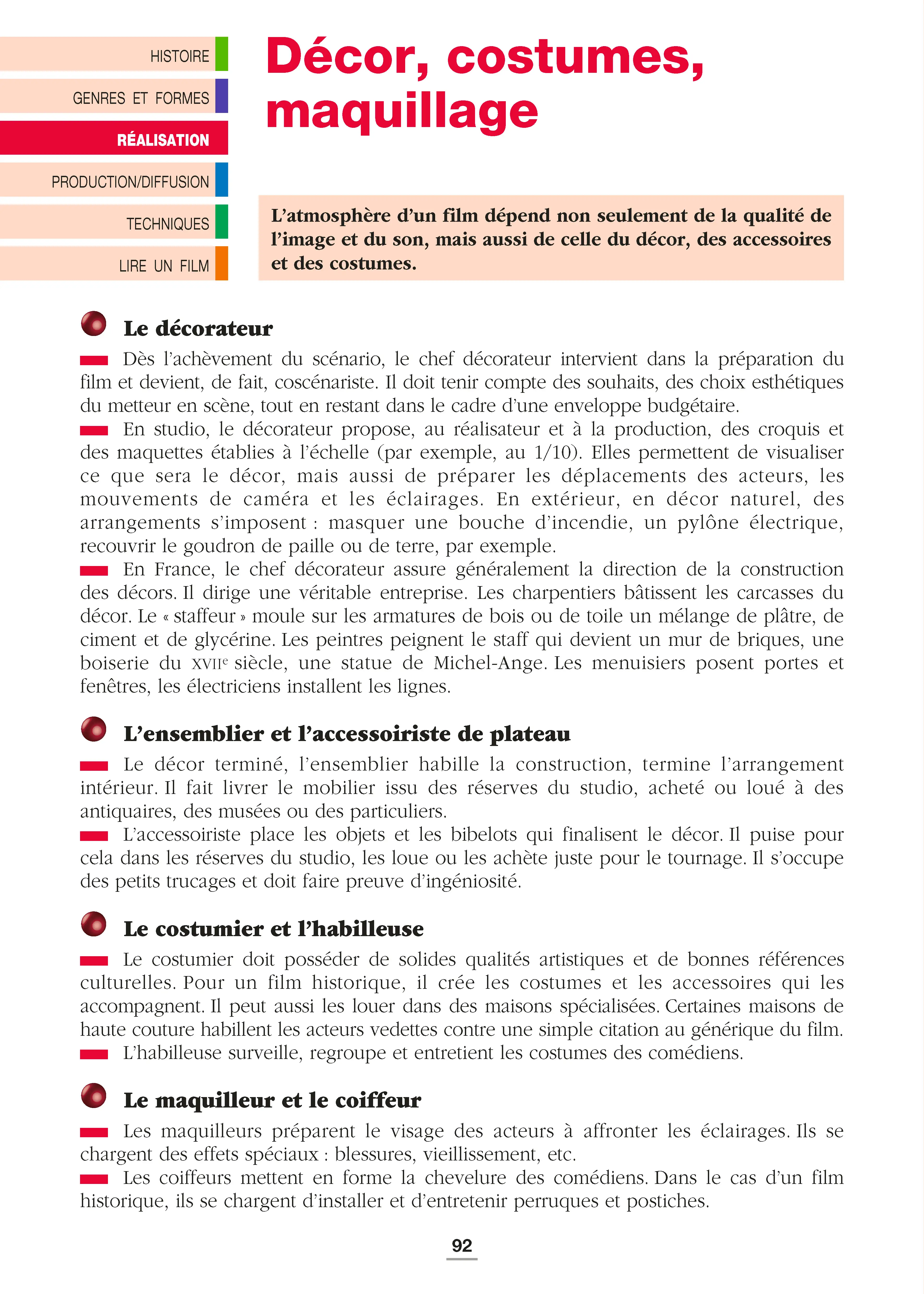 Le cinéma - Répères pratiques : Histoire du cinéma, réalisateurs, genres et analyse filmique - Livre - 9782095072063 - page intérieure 004