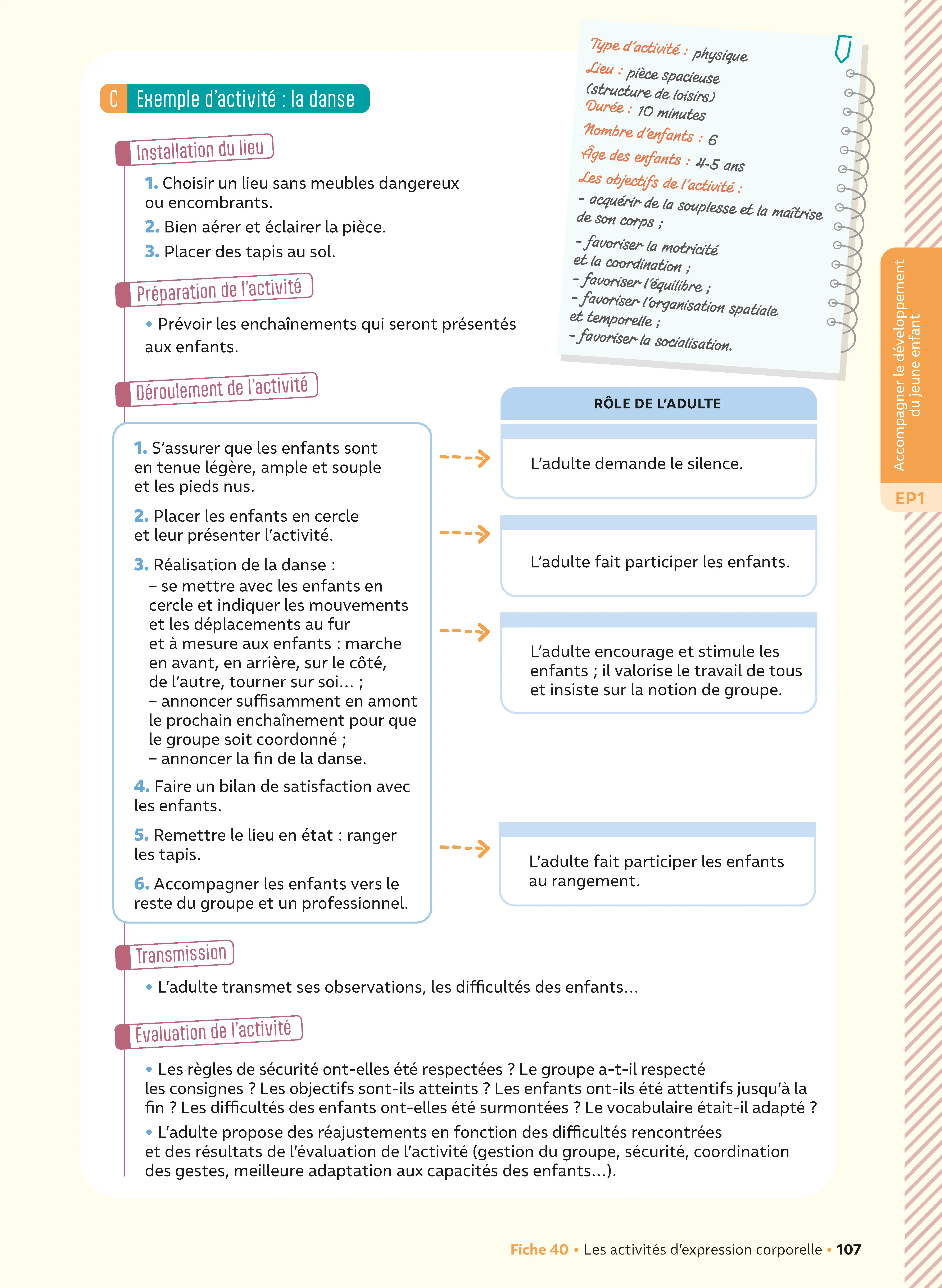 Réussir le CAP AEPE 2027-2028 - Le tout-en-un | Préparation CAP Accompagnant Éducatif Petite Enfance | Cours, fiches, méthodologie, sujets corrigés EP1 EP2 EP3 - Tout-en-un - 9782095072179 - page intérieure 004