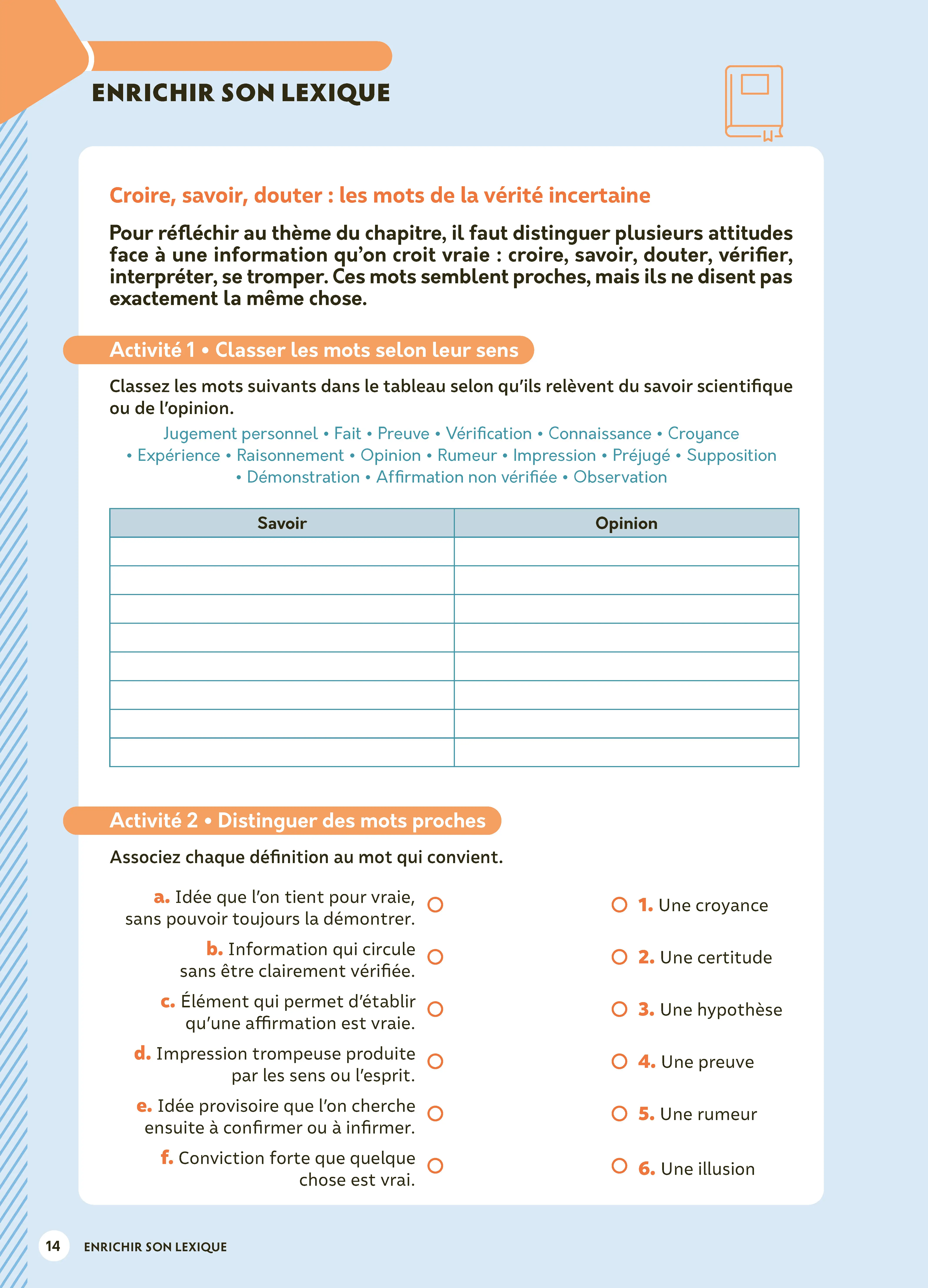 BTS Culture générale et expression - Thème 2027 : Le vrai du faux - Préparation examen BTS - Cours, culture générale, lexique et entraînements corrigés - Livre de cours, méthode et exercices - 9782095072216 - page intérieure 004