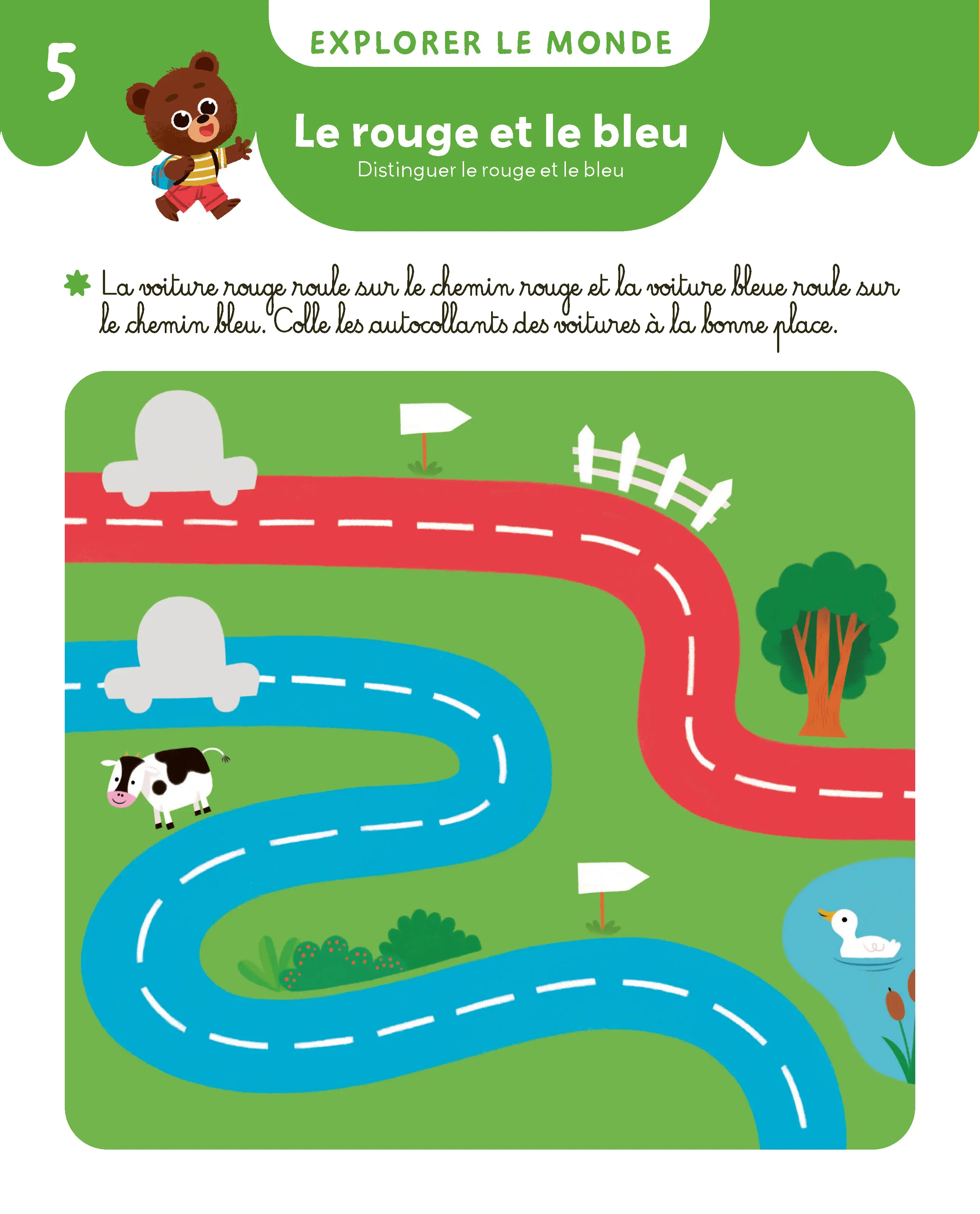 Mon Cahier Maternelle - Toute Petite Section 2-3 ans - Premiers apprentissages complets avec autocollants - Cahier d'exercices - 9782095047269 - page intérieure 005