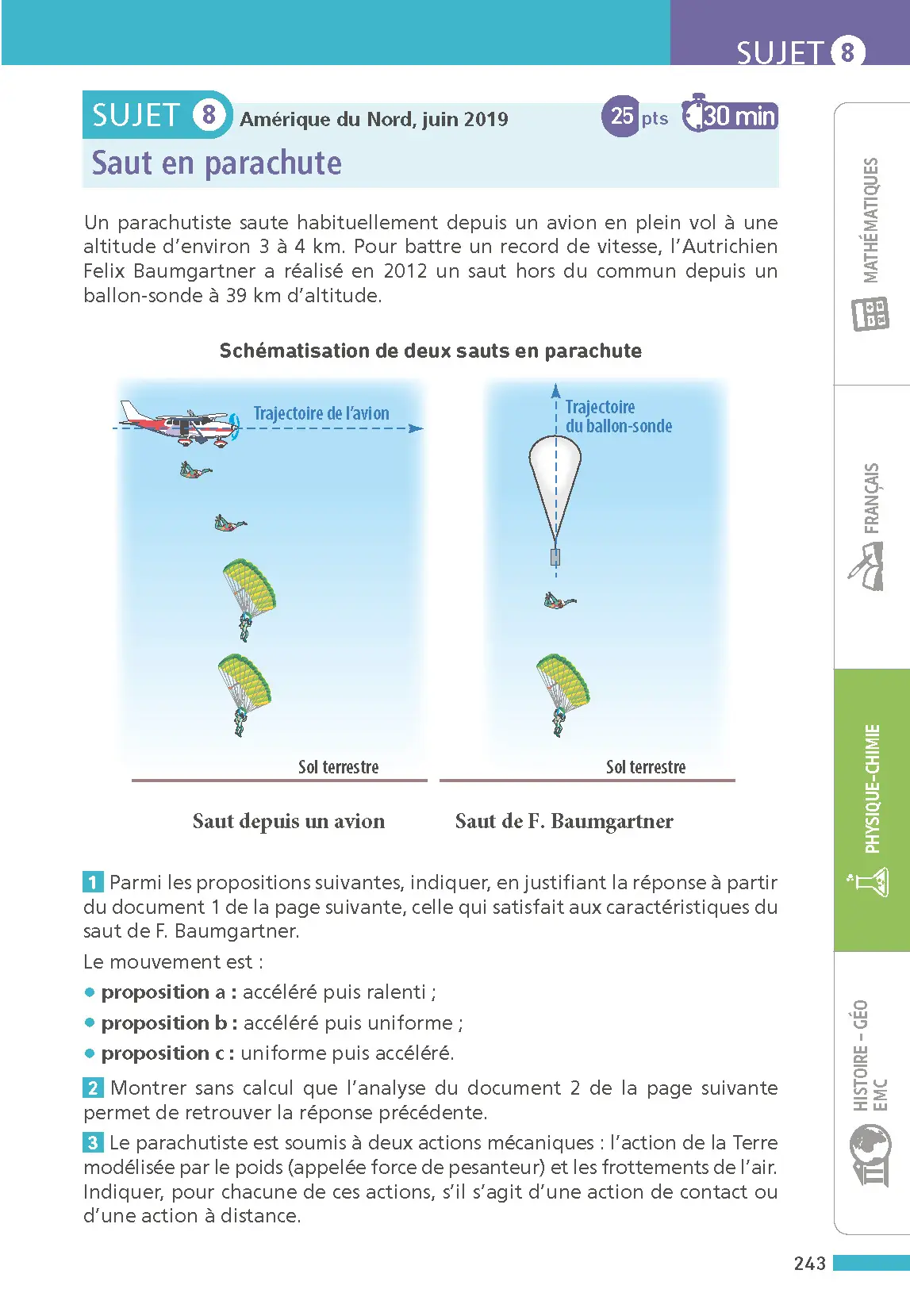 Maxi-Annales ABC du Brevet 2026 - Toutes les matières 3e : Maths - Français - Histoire-Géographie EMC (Enseignement Moral et Civique) - Physique-Chimie - SVT - Technologie - Oral - Sujets et corrigés - Livre parascolaire - 9782095050269 - page intérieure 005