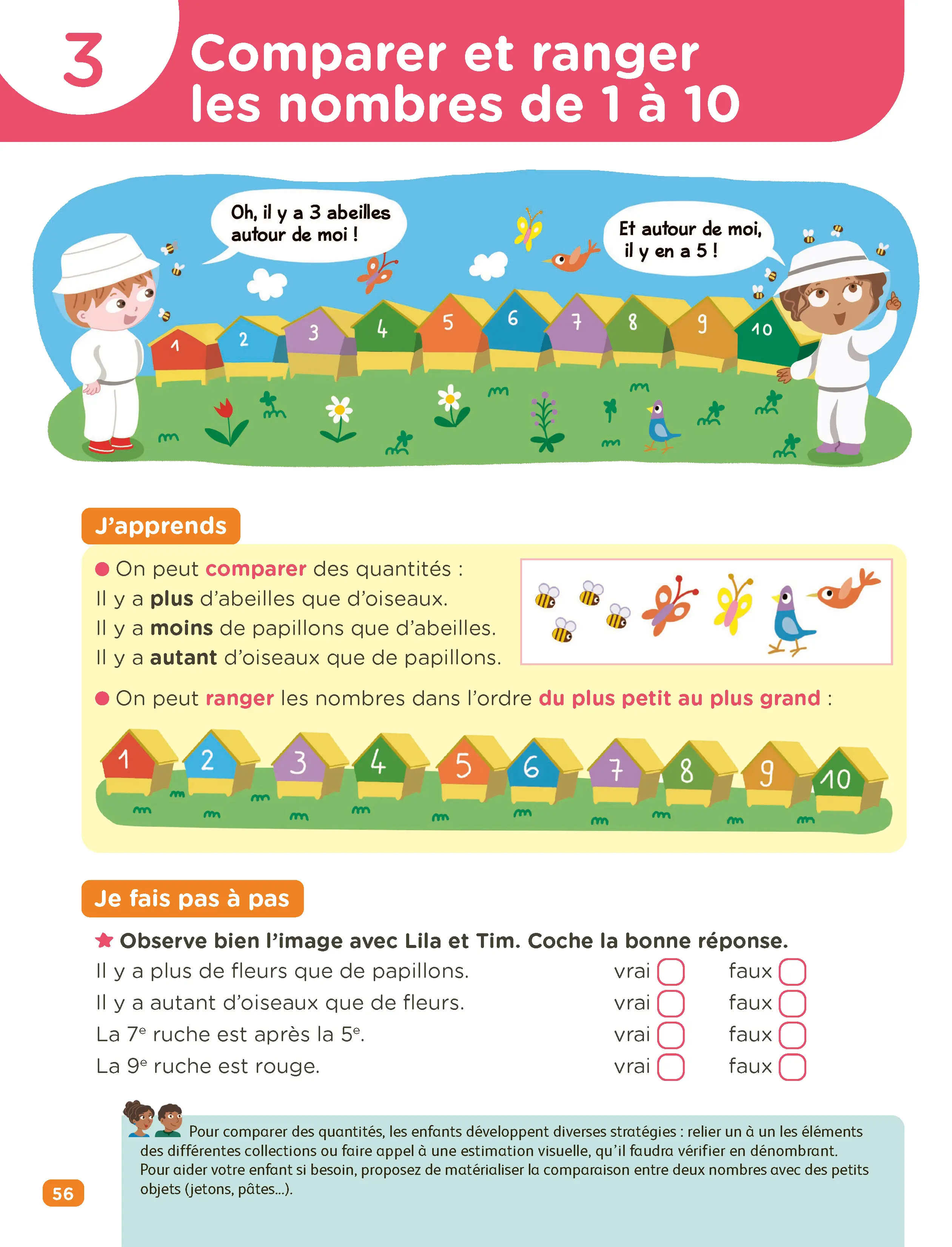 Je Comprends Tout Grande Section - Tout-en-un (cours + exercices) pour se préparer au CP - Maths, Lecture, Graphisme, Écriture - Méthode progressive avec guide parents - Tout-en-un - 9782095054205 - page intérieure 005