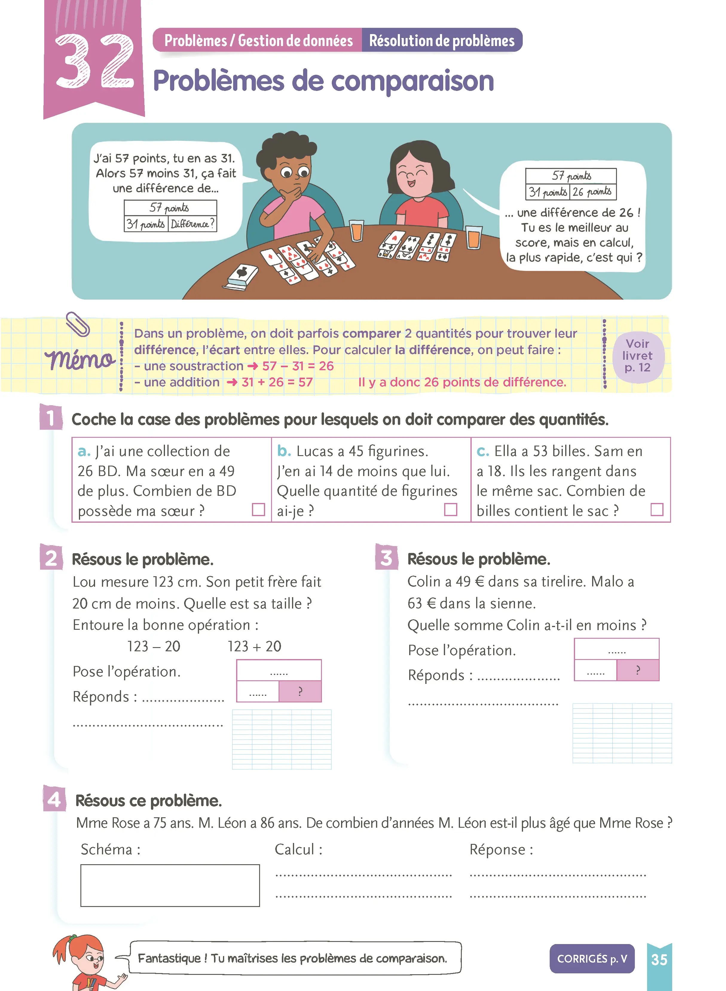Je comprends tout - Maths CE1 7-8 ans - Cahier d'exercices complet avec 300 exercices et tables de multiplication - Tout-en-un - 9782095055288 - page intérieure 005