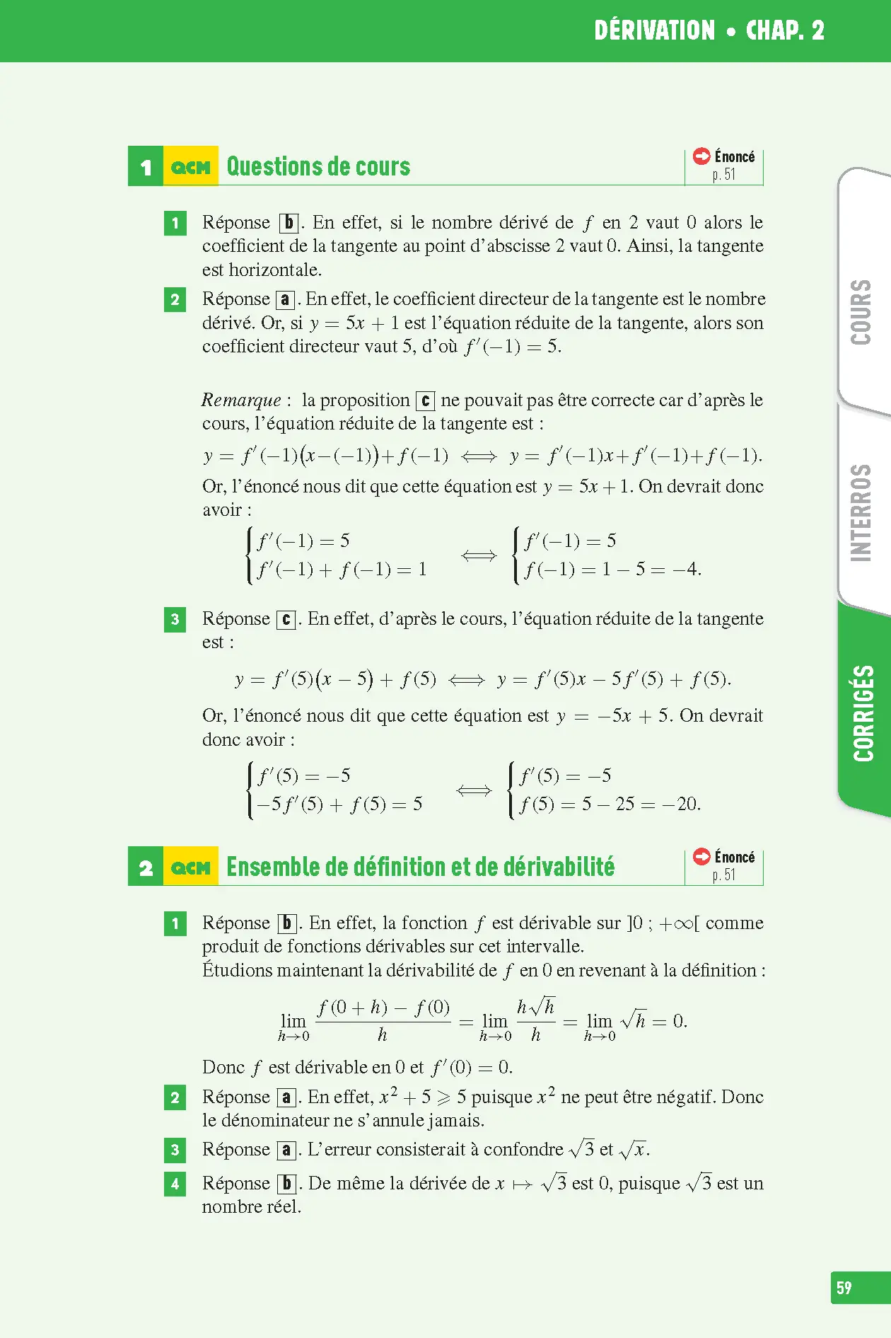 Maths Première - Spécialité - Bac 2027 - Interros des lycées 1re - Les vrais exos du BAC - + de 100 exercices avec corrigés détaillés - Livre de cours, méthode et exercices - 9782095065362 - page intérieure 005