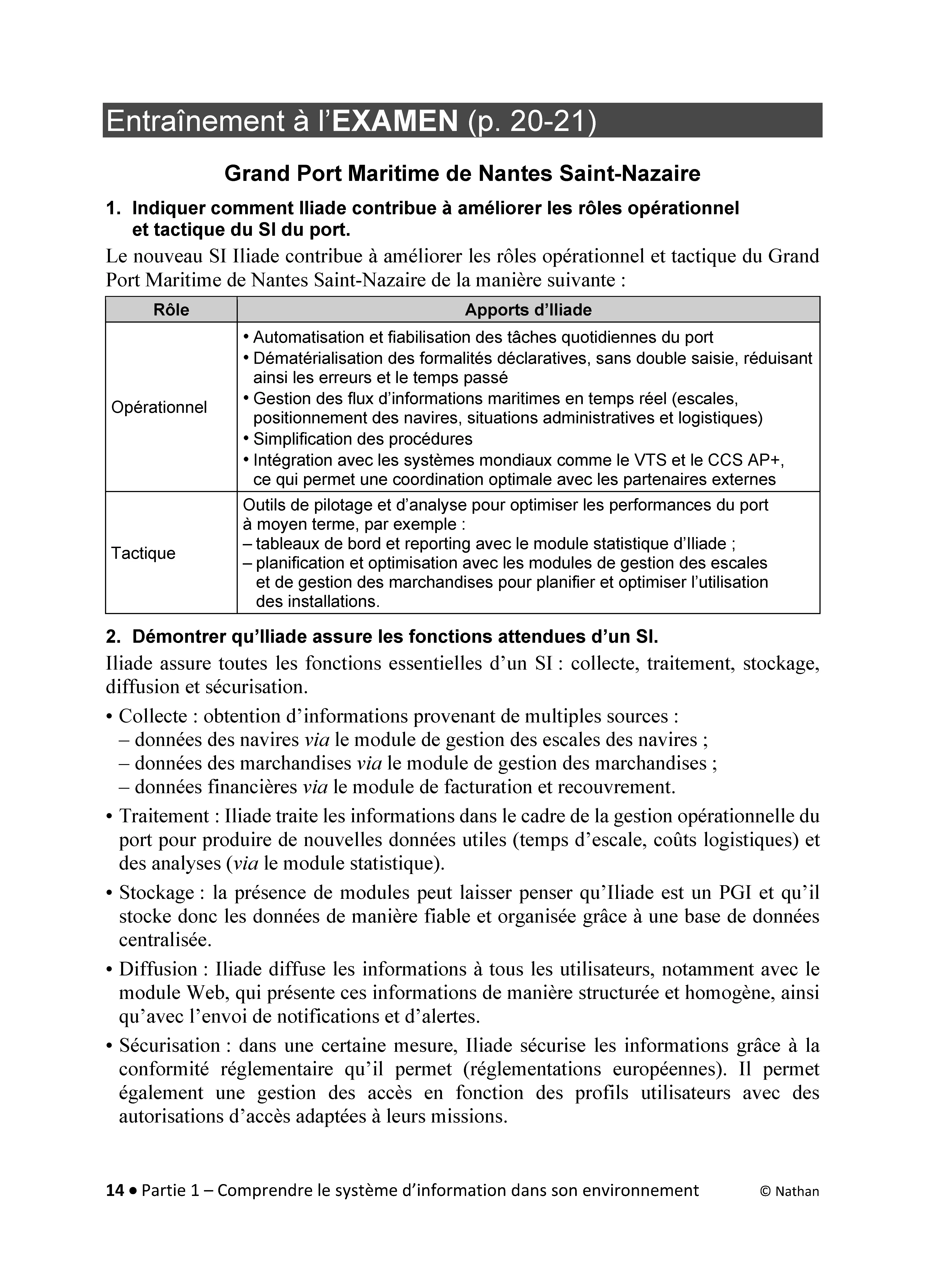 DCG 8 Systèmes d'information de gestion -  Corrigés des applications - Nouveau programme 2026 - Livre - 9782095067168 - page intérieure 005
