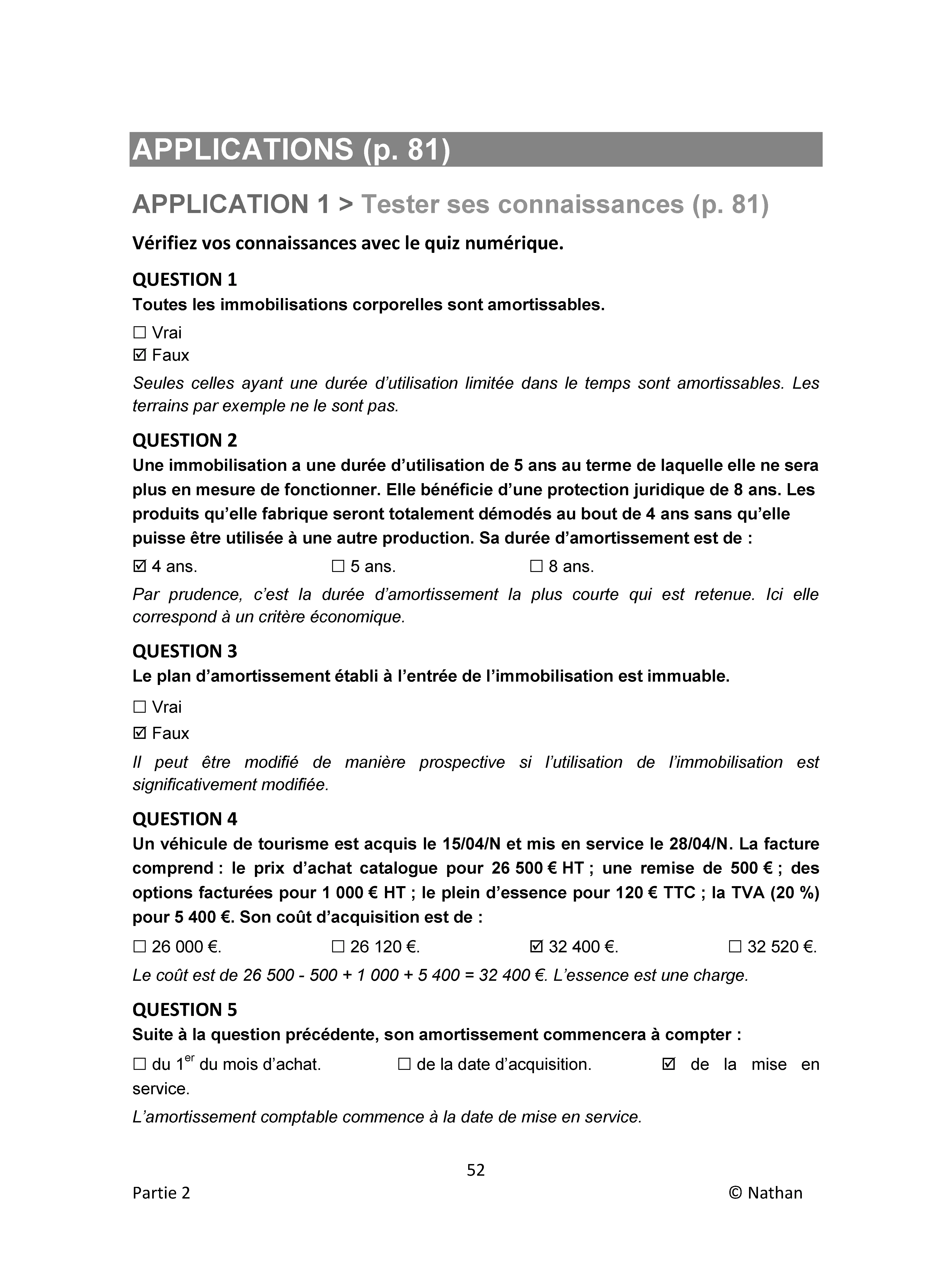 DCG 10 Comptabilité approfondie - 2026-2027 - Corrigés des applications - Préparation examen - Epreuve 10 - Livre - 9782095067243 - page intérieure 005
