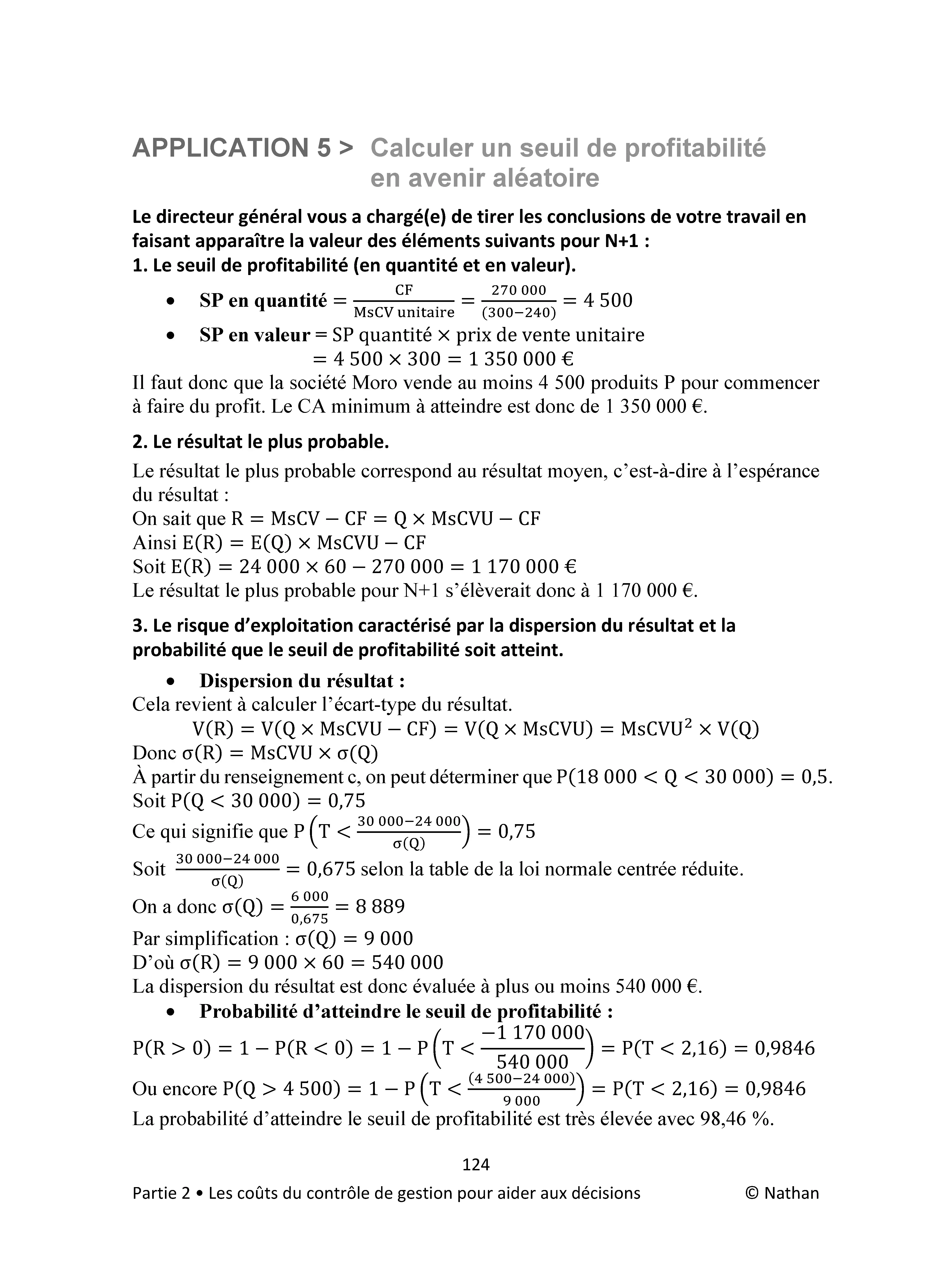 DCG 11 Contrôle de gestion - Corrigés des appllications - Nouveau programme 2026 - Livre - 9782095067267 - page intérieure 005